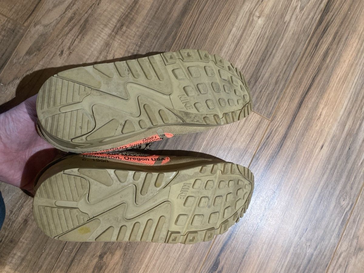 Nike × Off-White Off White Air Max 90 Desert Ore Size US 9.5 / EU 42-43 - 4 Thumbnail