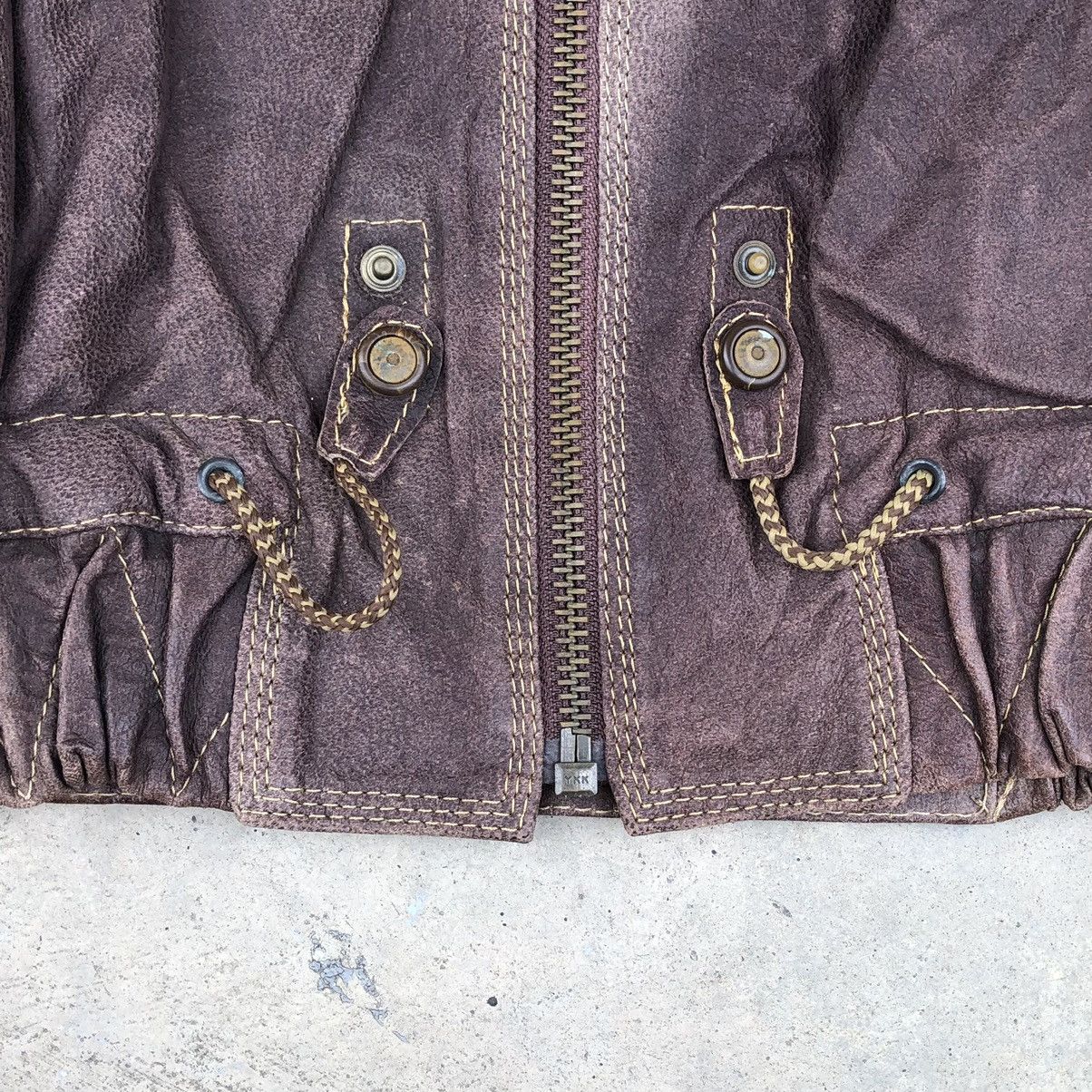 Vintage Vintage 80s Howie & Son Men’s Leather Hooded Jacket Size US M / EU 48-50 / 2 - 11 Thumbnail