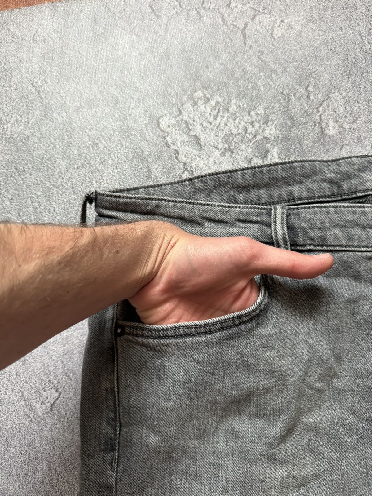 Allsaints × Designer Allsaints 36/32 Rex I denim pant jean trouser chino gray Size US 36 / EU 52 - 11 Thumbnail