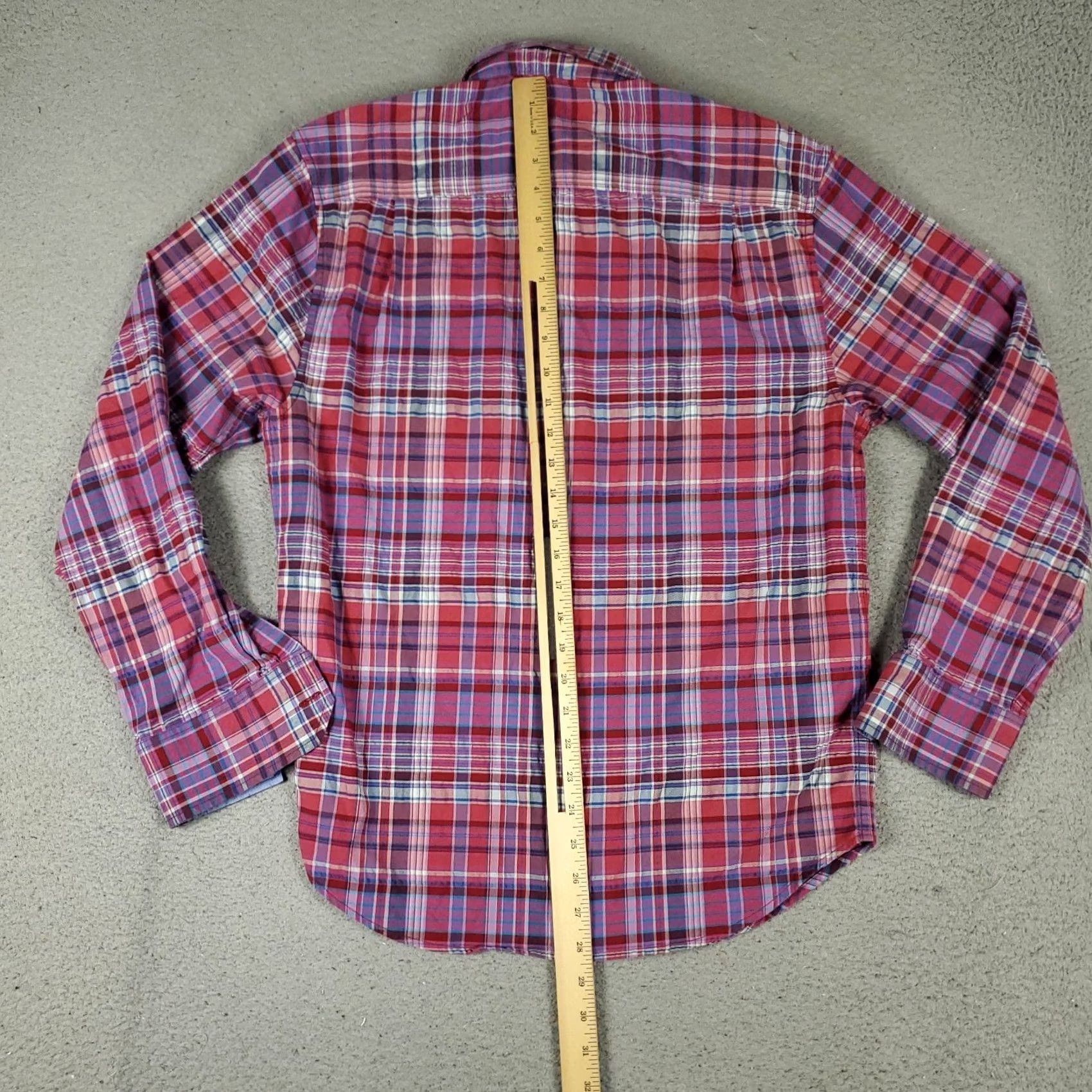 Tommy Bahama Tommy Bahama Shirt Mens Small Red Plaid Cotton Button-Up Long Sleeve Size US S / EU 44-46 / 1 - 3 Thumbnail