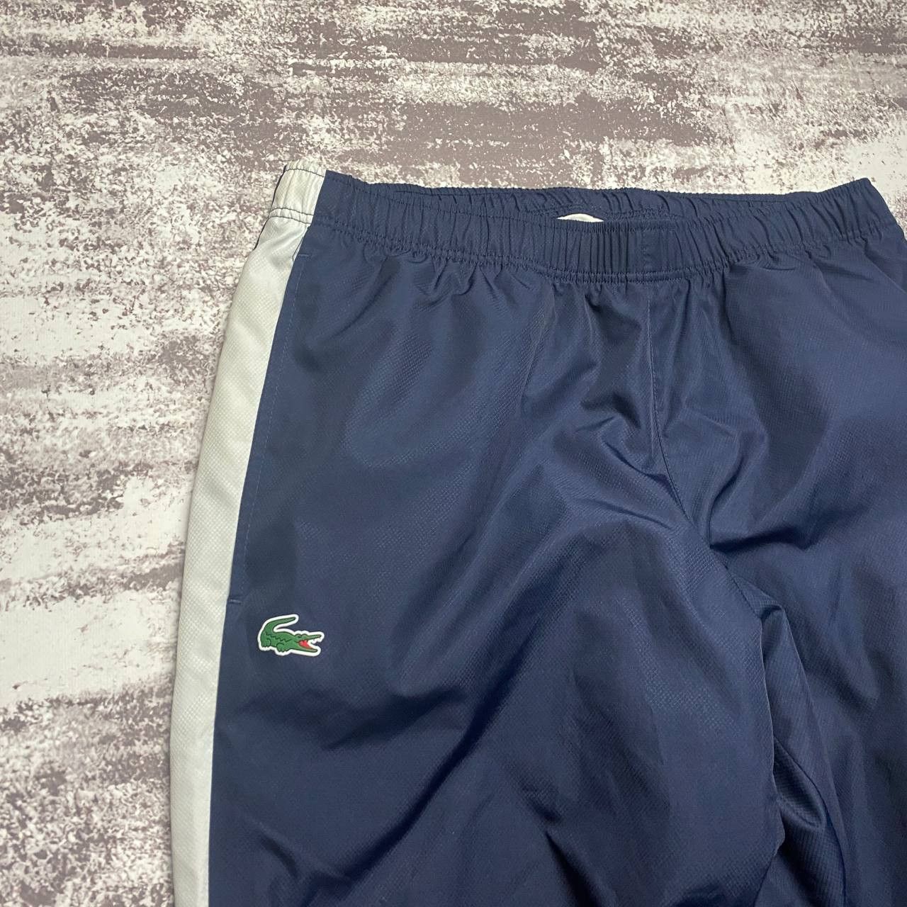 Lacoste Vintage Nylon Lacoste Track Pants Drill Mini Logo Y2K Size US 32 / EU 48 - 2 Thumbnail