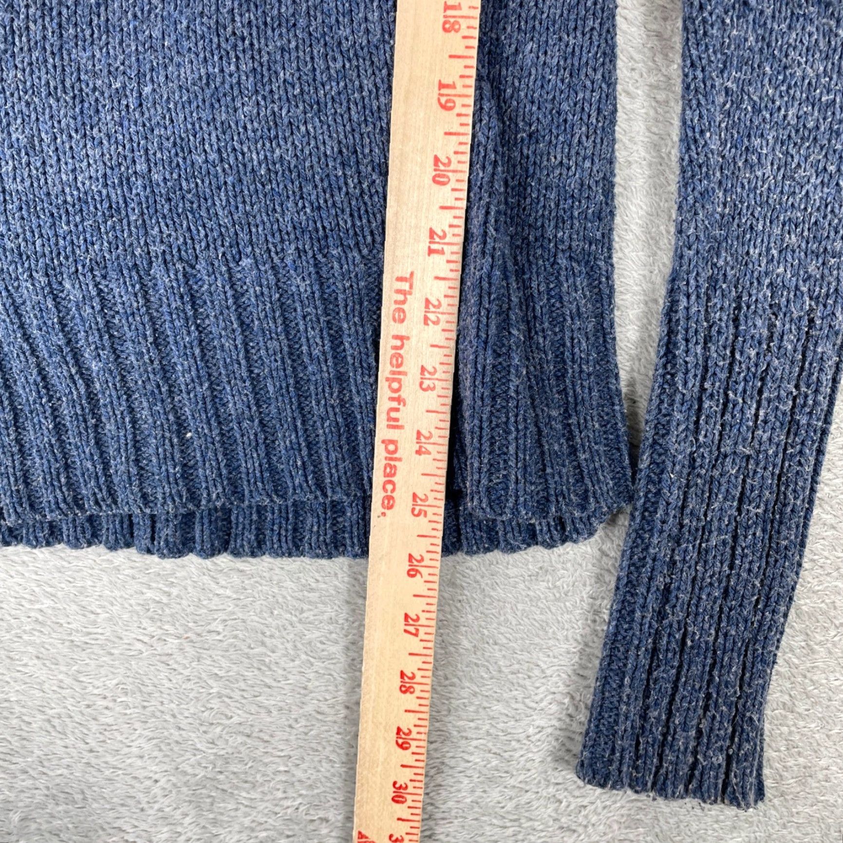 Vintage VINTAGE Y2K Cable Knit Hooded Wool Sweater Womens M Blue Bell a Swan 2000s Fairy Size M / US 6-8 / IT 42-44 - 6 Thumbnail