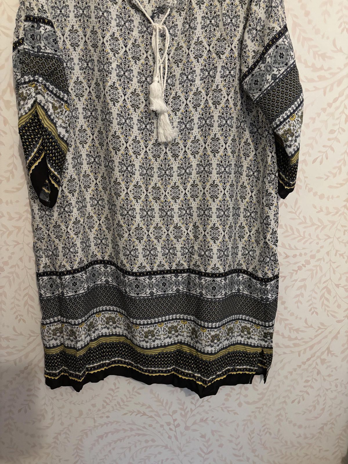 Other IT Bohemian Style Long Sleeve Dress with Tassel Tie Size XL / US 12-14 / IT 48-50 - 5 Thumbnail