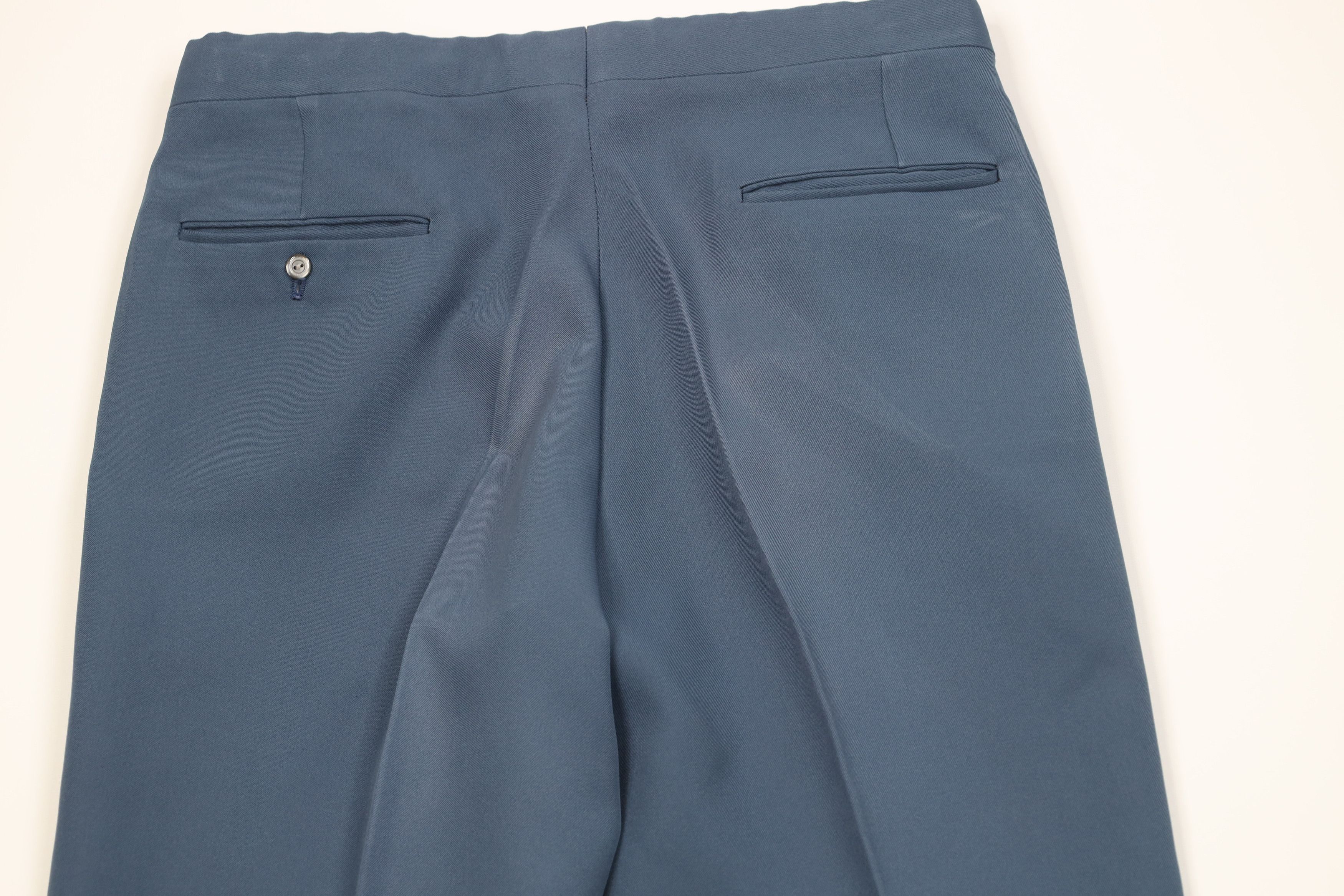Vintage Vintage 70s Streetwear Flared Wide Leg Chino Pants Blue USA Size US 36 / EU 52 - 14 Thumbnail