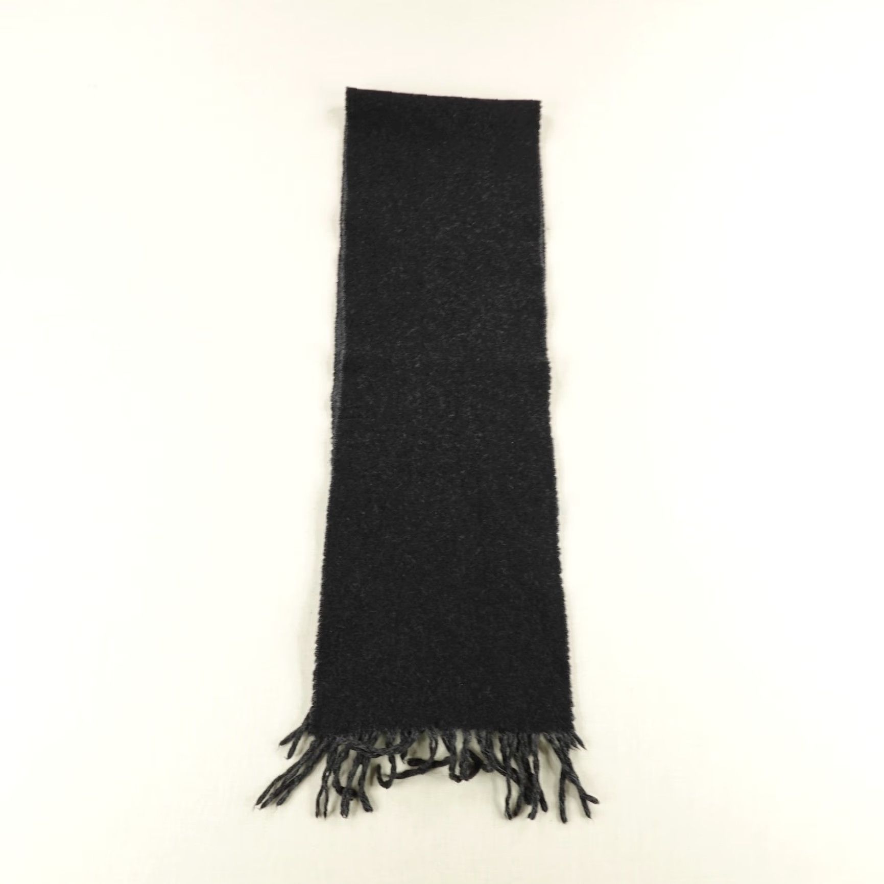Polo Ralph Lauren VINTAGE Polo Ralph Lauren Scarf Mens One Size Gray Wool Blend Made in Italy Polo Player Fringe Winter Size US M / EU 48-50 / 2 - 6 Thumbnail