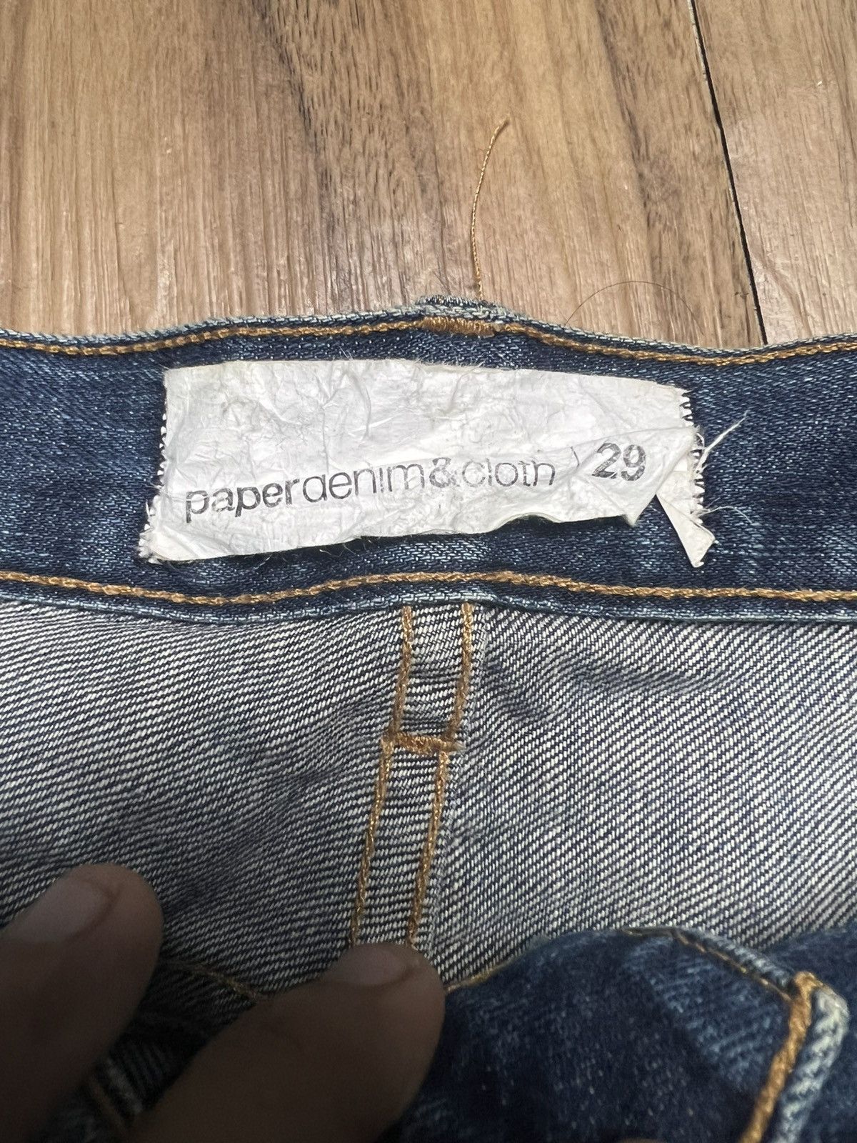 Paper Denim & Cloth Vintage Paper Denim & Cloth MadeInUSA Straight Leg Jeans(45) Size US 29 - 9 Thumbnail