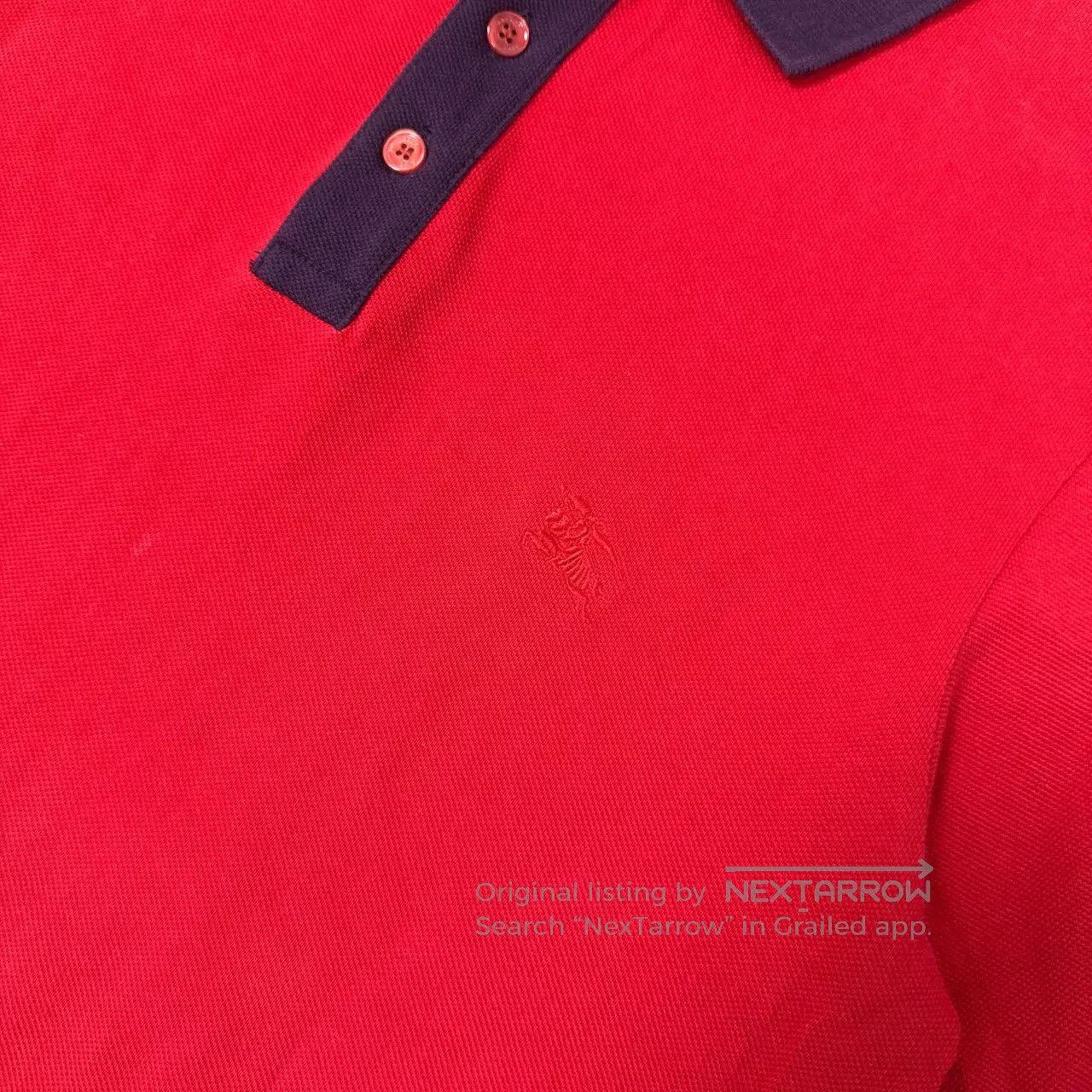 Burberry Burberry Red Embroidered Logo Polo Shirt. Size US S / EU 44-46 / 1 - 3 Thumbnail