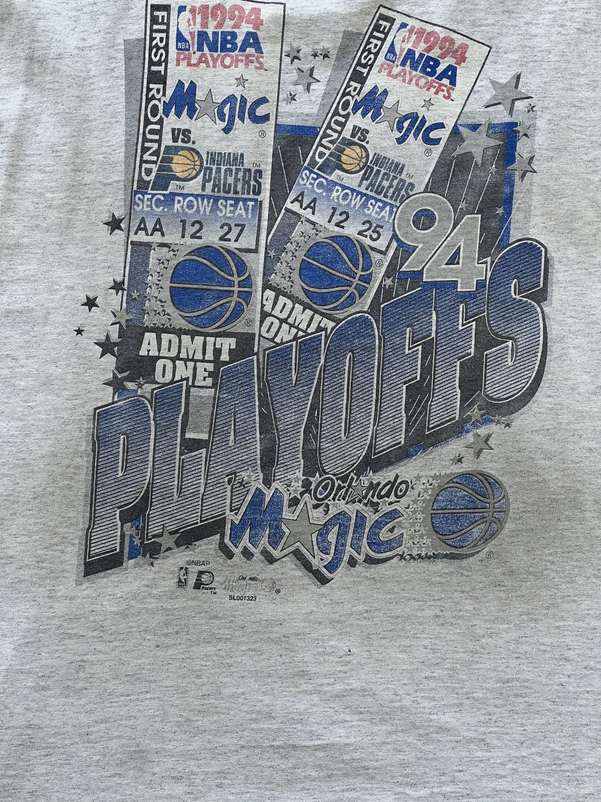 NBA Vintage 1994 NBA Playoff Orlando Magic Indiana Pacers Tee XL Size US XL / EU 56 / 4 - 7 Thumbnail