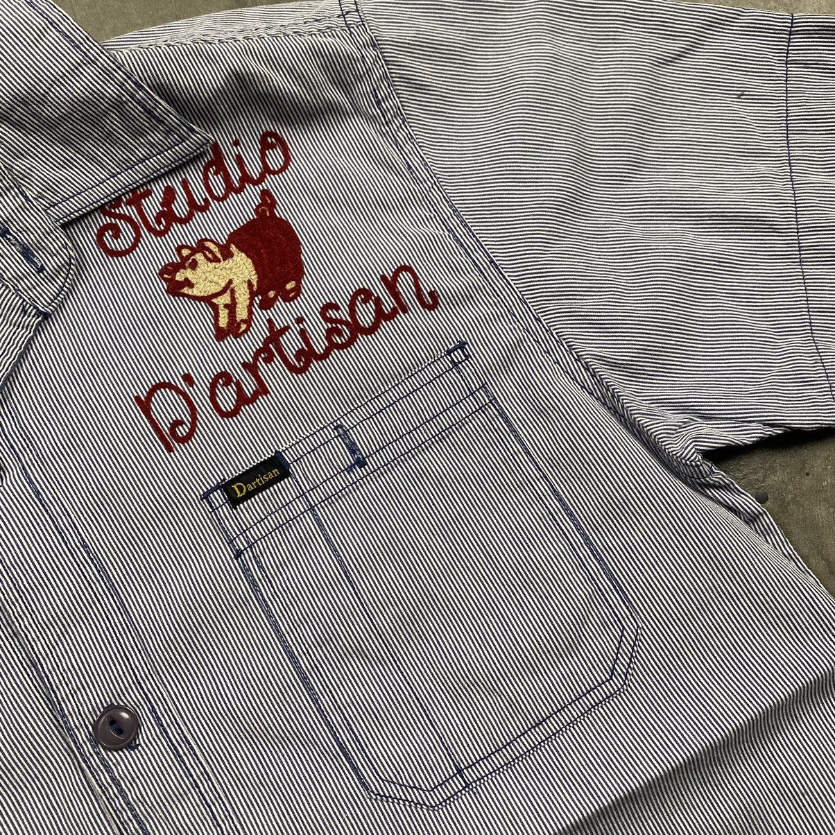 Japanese Brand Studio D’Artisan Hickory Button Shirts Size US M / EU 48-50 / 2 - 4 Thumbnail