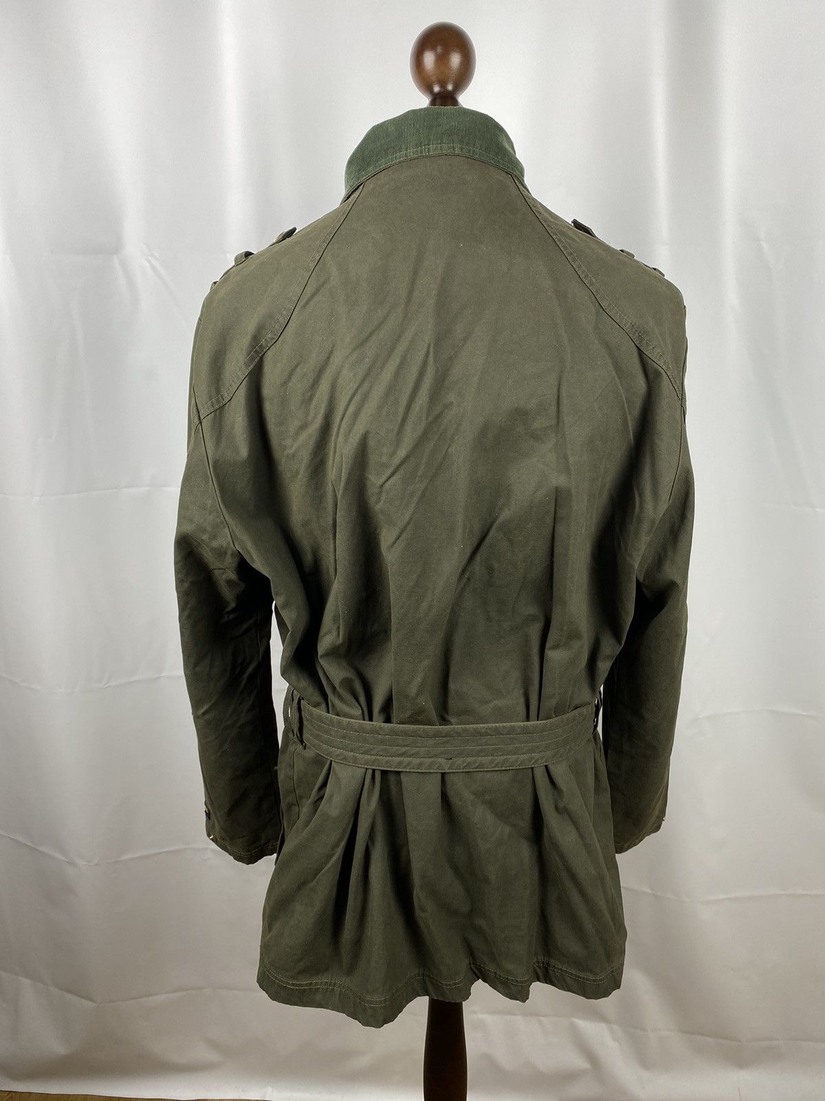 Designer Rivington Denim NYC Waxed Cotton Jacket Belted XL Size US XL / EU 56 / 4 - 2 Thumbnail