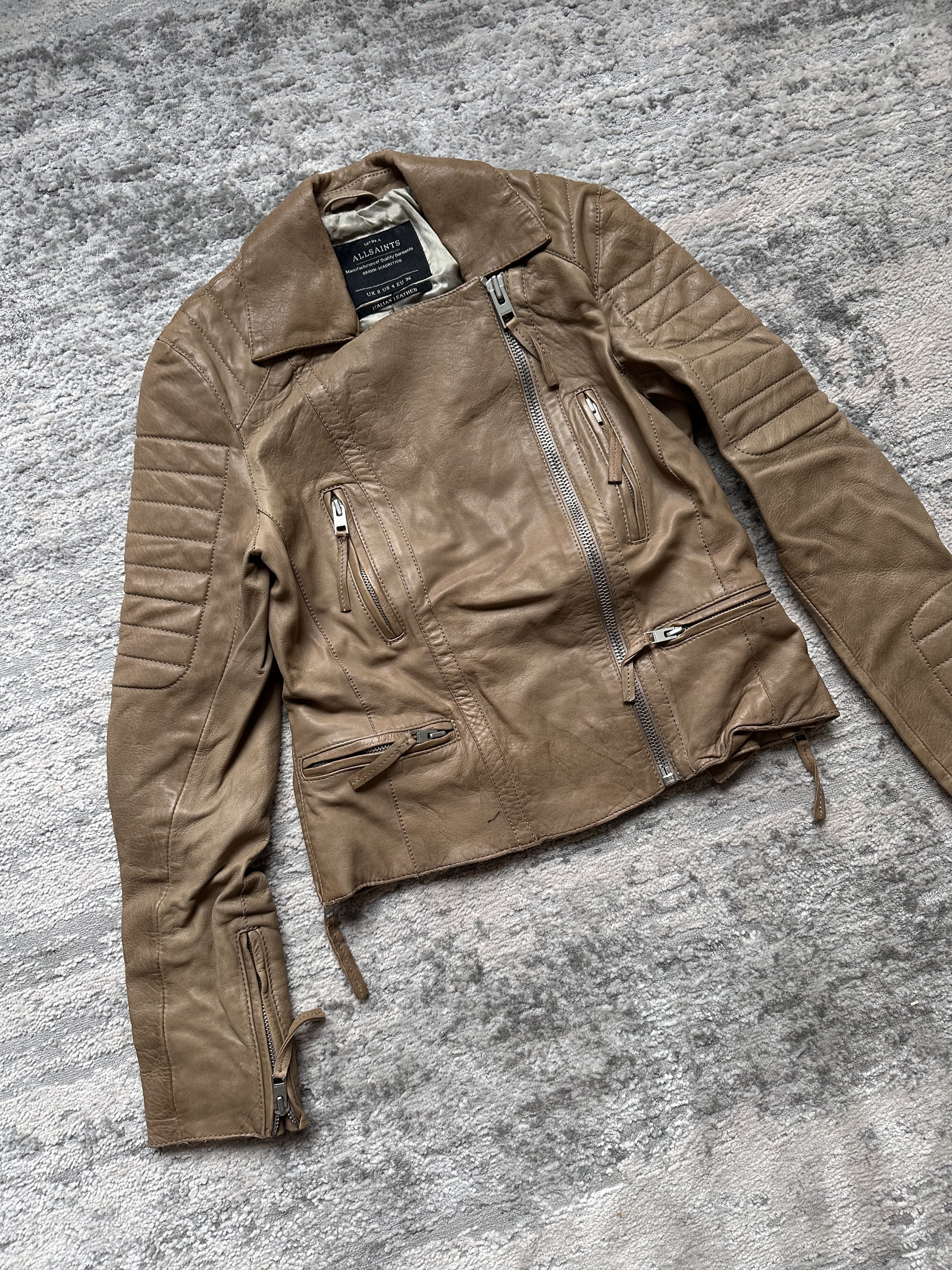 Allsaints Allsaints distressed leather jacket Size S / US 4 / IT 40 - 2 Thumbnail