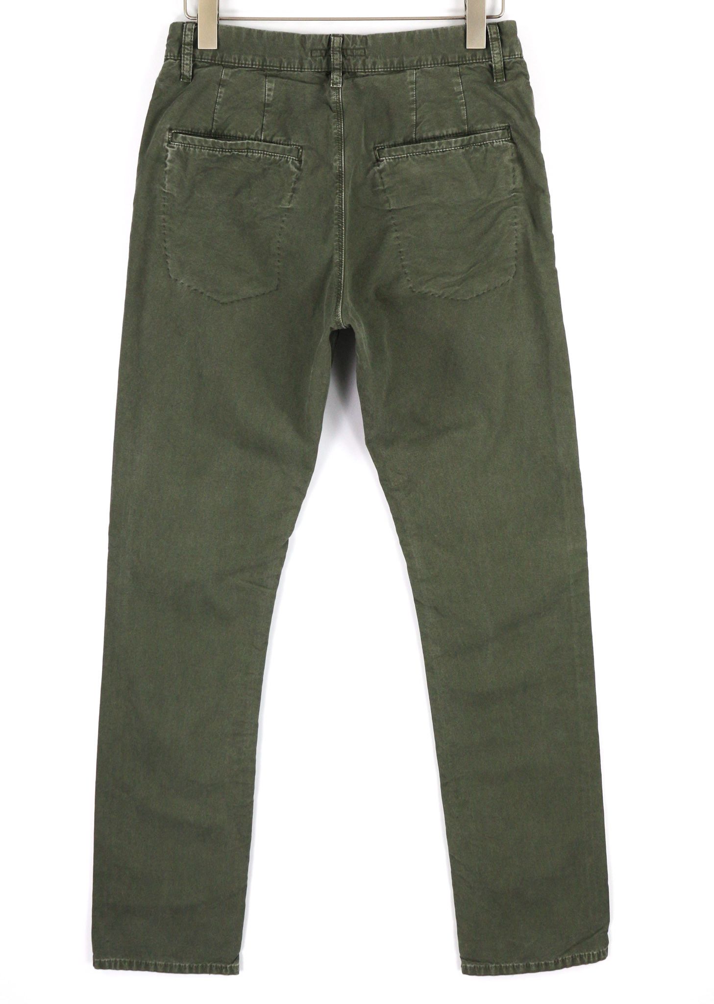 Nudie Jeans KHAKI REGULAR W30/L34 Organic Olive Crisp Trousers 82661 Size US 30 / EU 46 - 2 Thumbnail