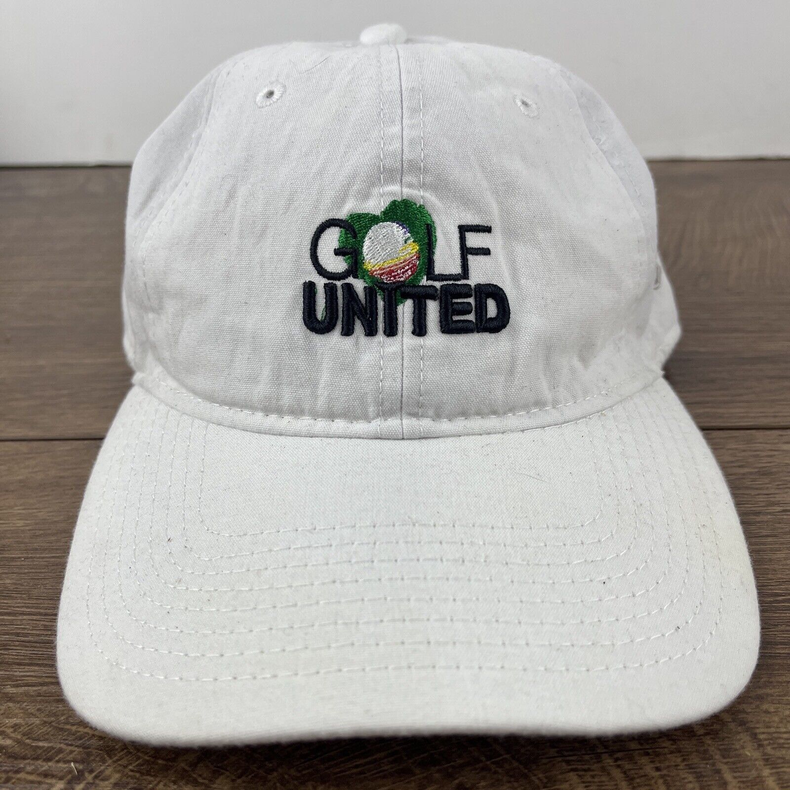 Other United Golf Hat Golf White Hat Adjustable Adult Size Hat Whi Size ONE SIZE - 6 Thumbnail
