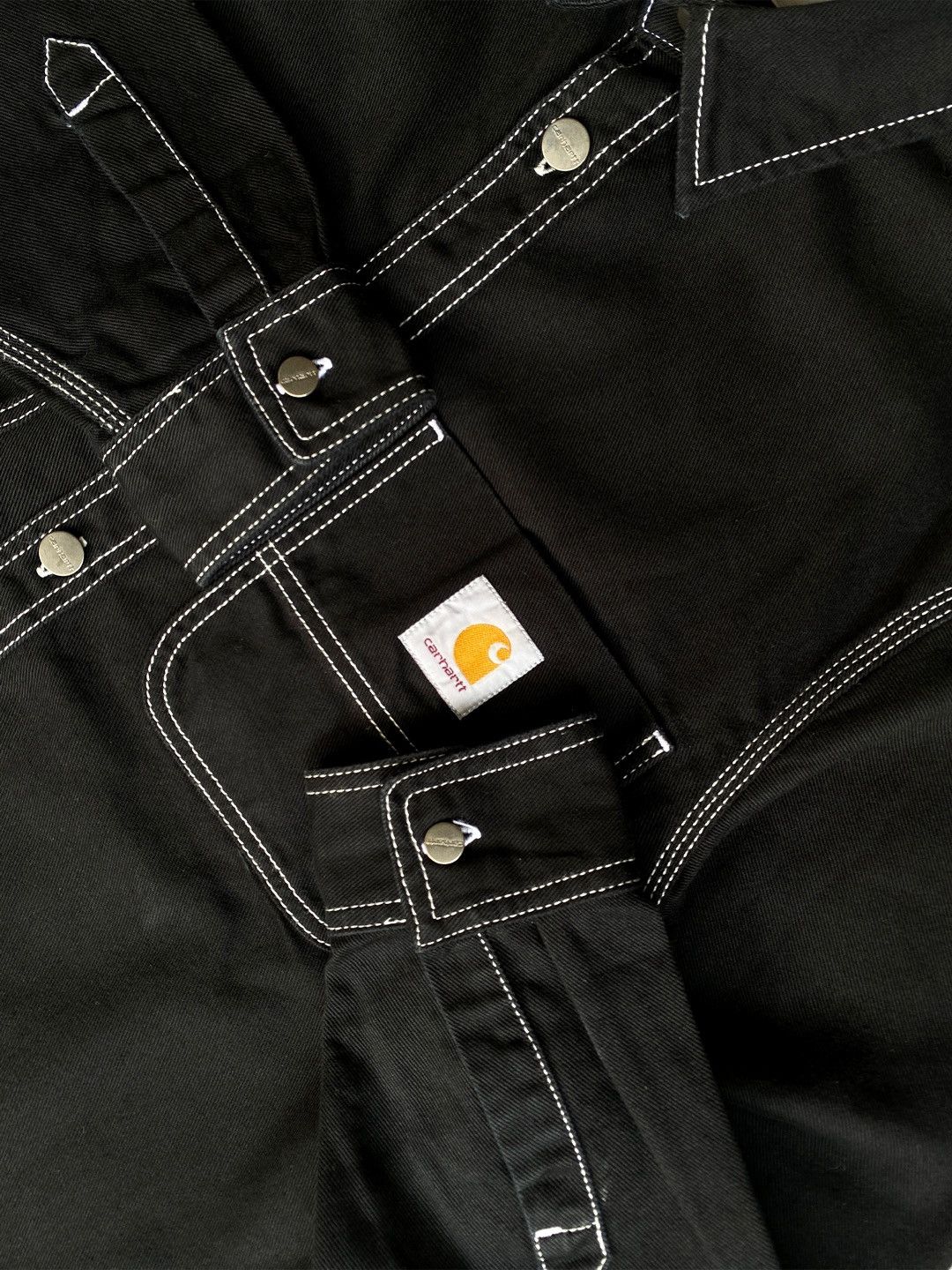 Carhartt Carhartt WIP Chalk Shirt Jacket Black Size US M / EU 48-50 / 2 - 2 Thumbnail