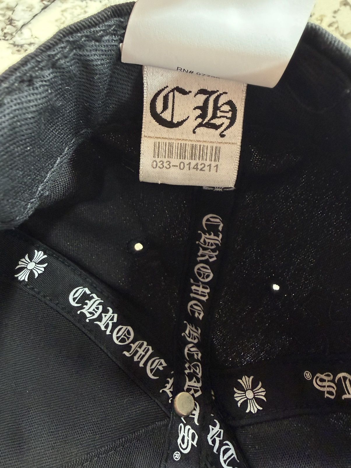Chrome Hearts Chrome Hearts Cross Patch Trucker Black White Grey RARE Size ONE SIZE - 16 Thumbnail