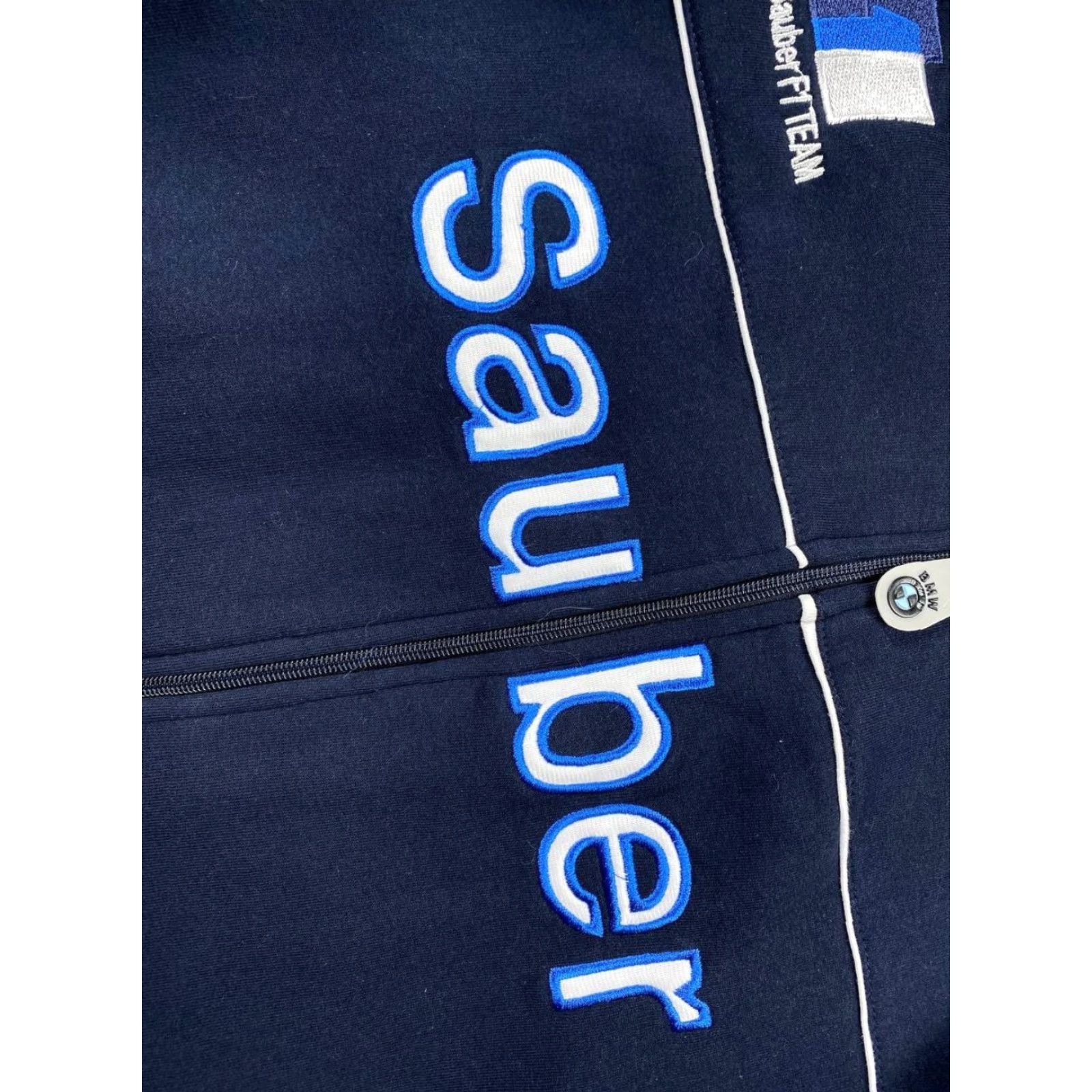 BMW VINTAGE BMW Sauber F1 Racing Full Zip Jacket Men XL Blue Size US XL / EU 56 / 4 - 4 Thumbnail