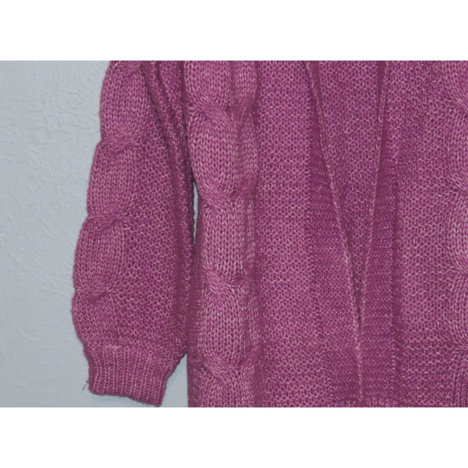 Vintage VINTAGE? Belle Belldini Women M Open Cardigan Sweater Mulberry Purple NWT Size M / US 6-8 / IT 42-44 - 4 Thumbnail