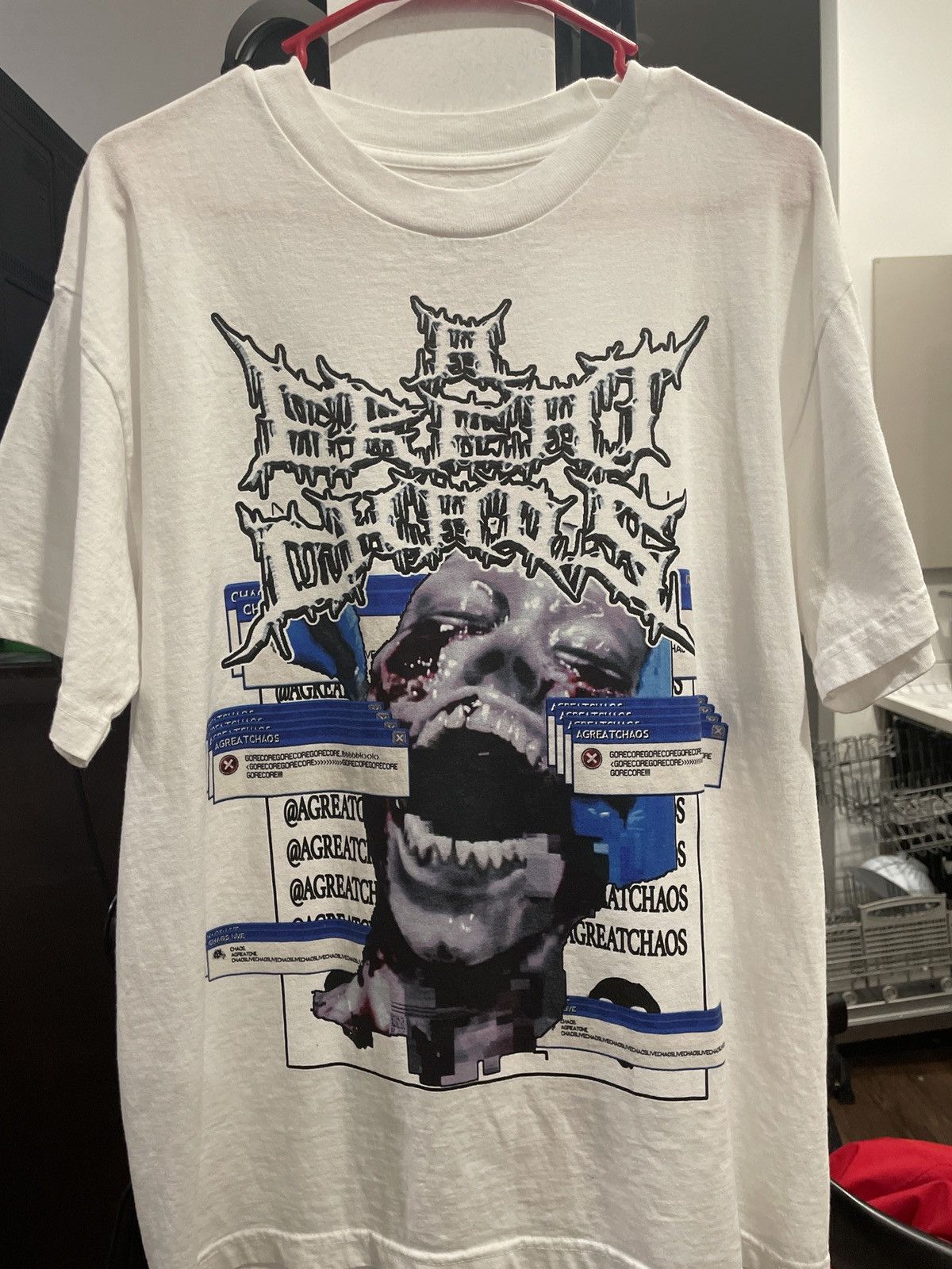 Actual Hate × Ken Carson Ken Carson LIVE CHAOS Great Chaos Tour White T-shirt Size US M / EU 48-50 / 2 - 1 Thumbnail
