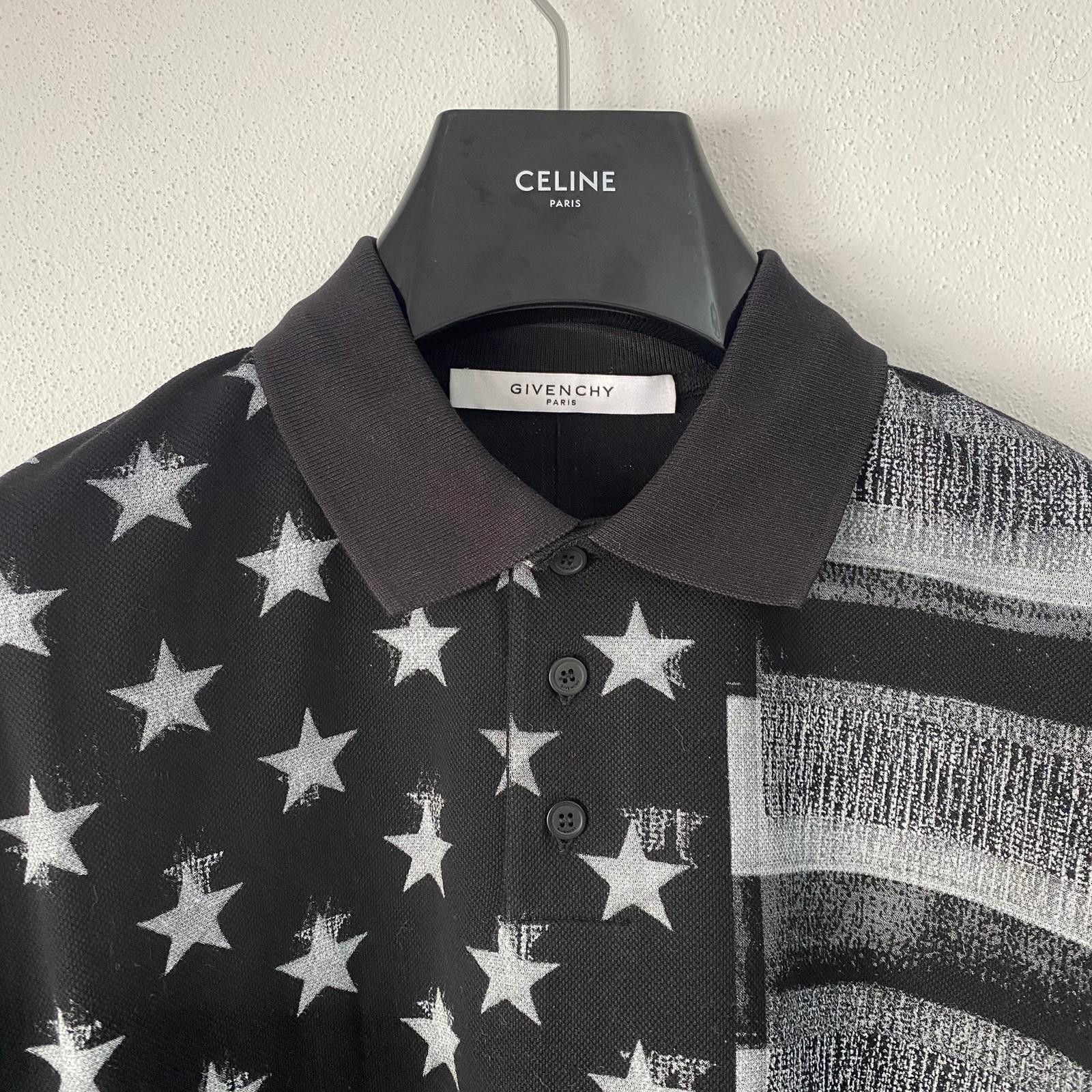 Givenchy Black Stars and Stripes Full Flag Print Oversized Polo Size US XS / EU 42 / 0 - 2 Thumbnail