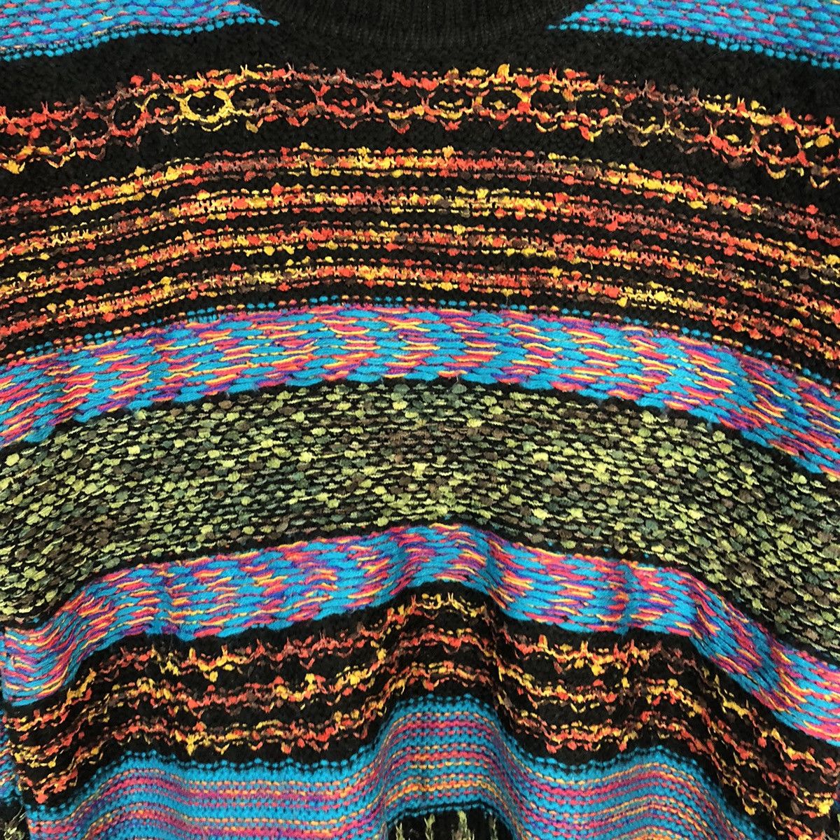 Japanese Brand Titi Caca stripe art vintage Blue Knitwear sweatshirt #A417 Size L / US 10 / IT 46 - 9 Thumbnail