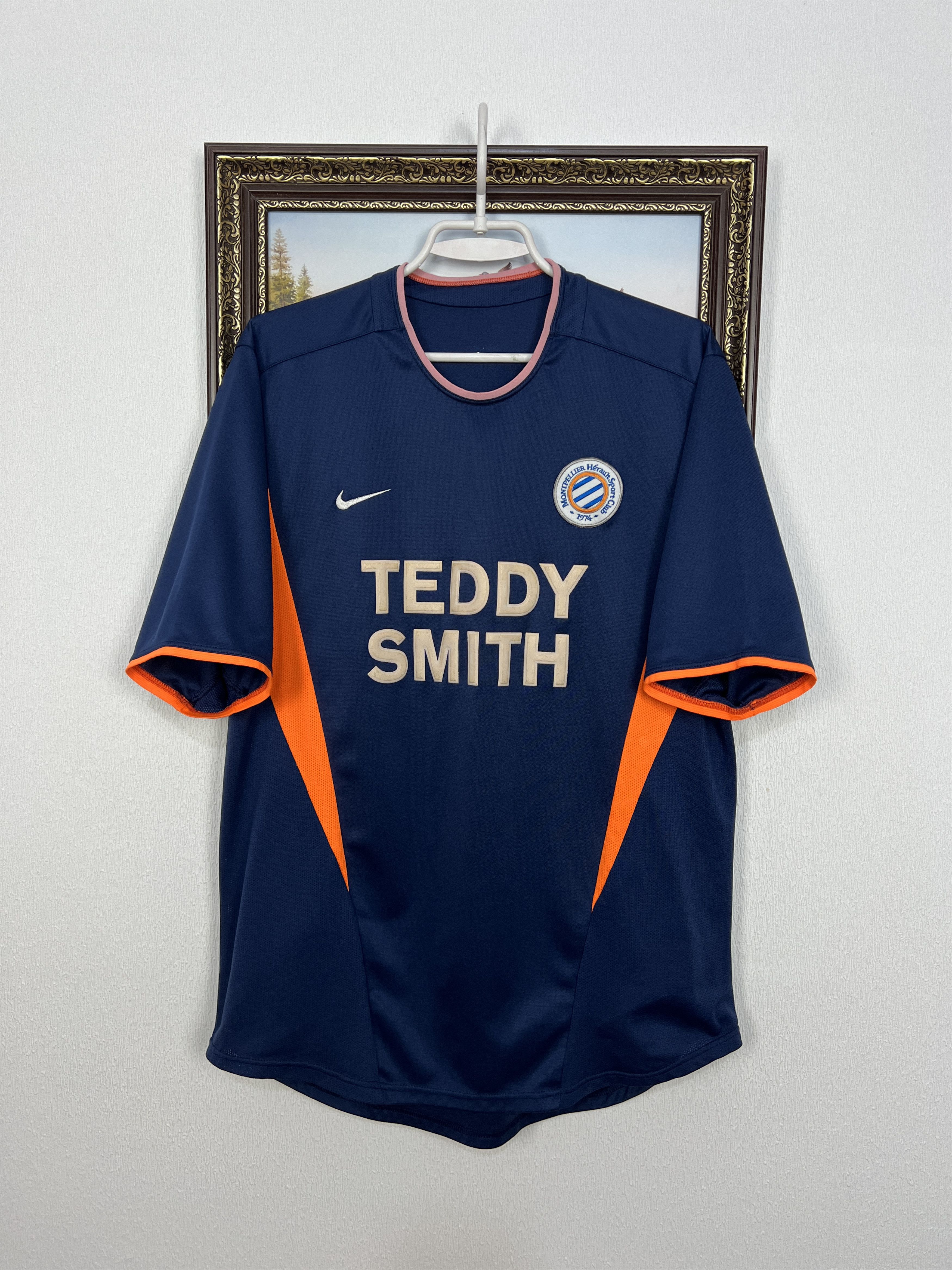 Montpellier Home football shirt 2002 Nike Soccer Blue Jersey