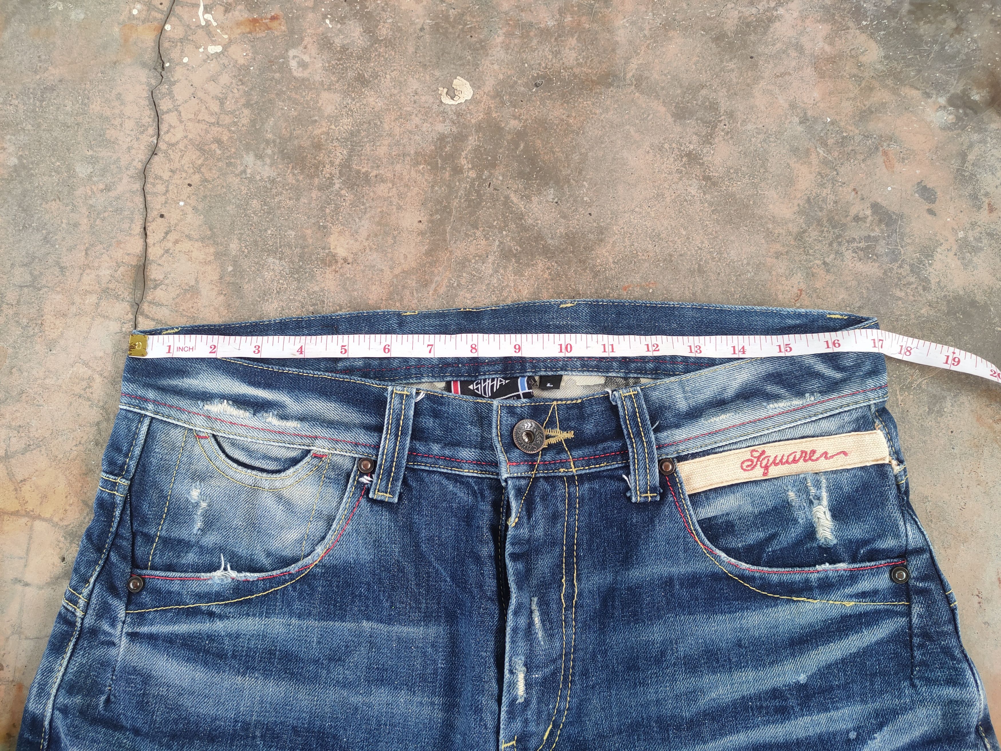 Jean × Vintage W34 VINTAGE JAPANESE FADED DISTRESSED JEAN PANTS Size US 34 / EU 50 - 6 Thumbnail