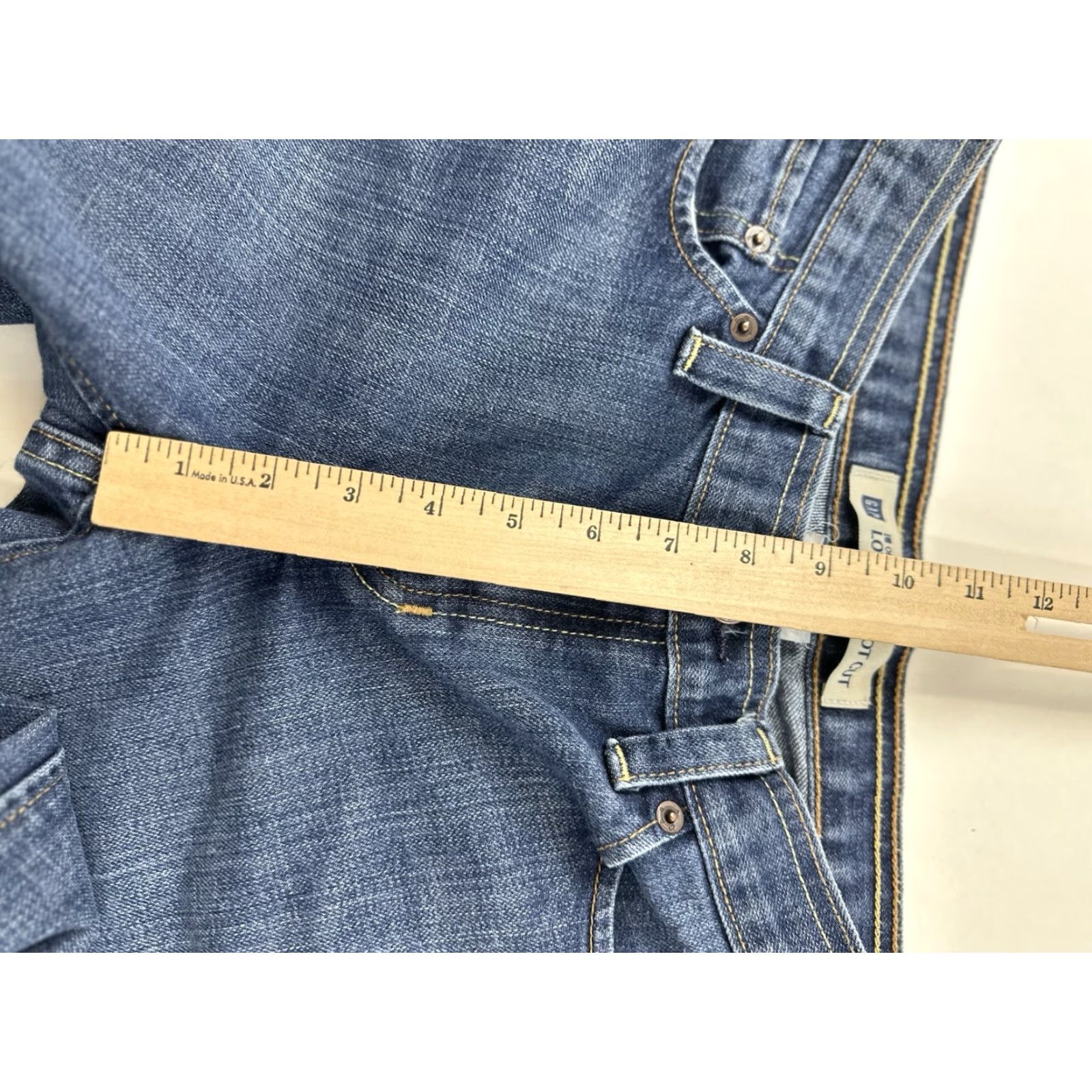Gap Gap Jeans Women’s 6 Low Rise Boot Cut Faded Blue Denim Slim Pockets // Size 28" / US 6 / IT 42 - 8 Thumbnail
