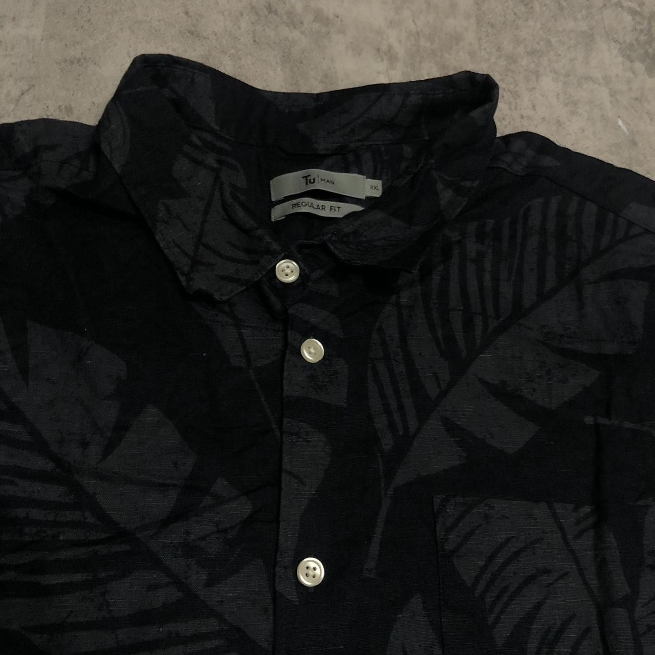 Other Black tropical print button-up shirt #tropicalvibes Size US XXL / EU 58 / 5 - 2 Thumbnail