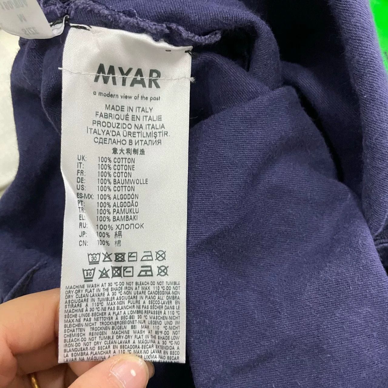 Other MYAR Dark Blue Printed Shorts Size US 30 / EU 46 - 4 Thumbnail