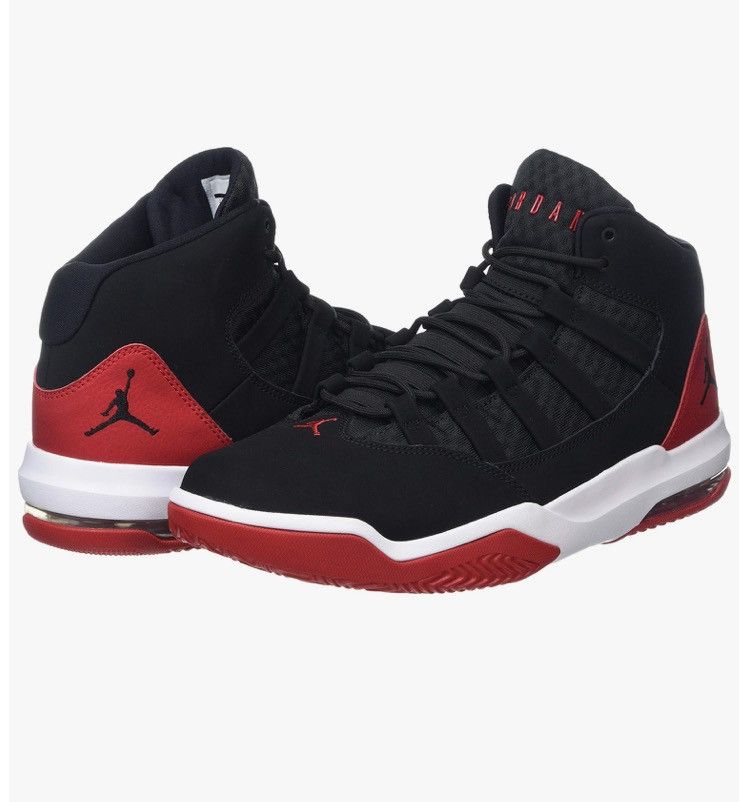 image of Jordan Brand Max Aura Shoes in Black, Men's (Size 9.5)