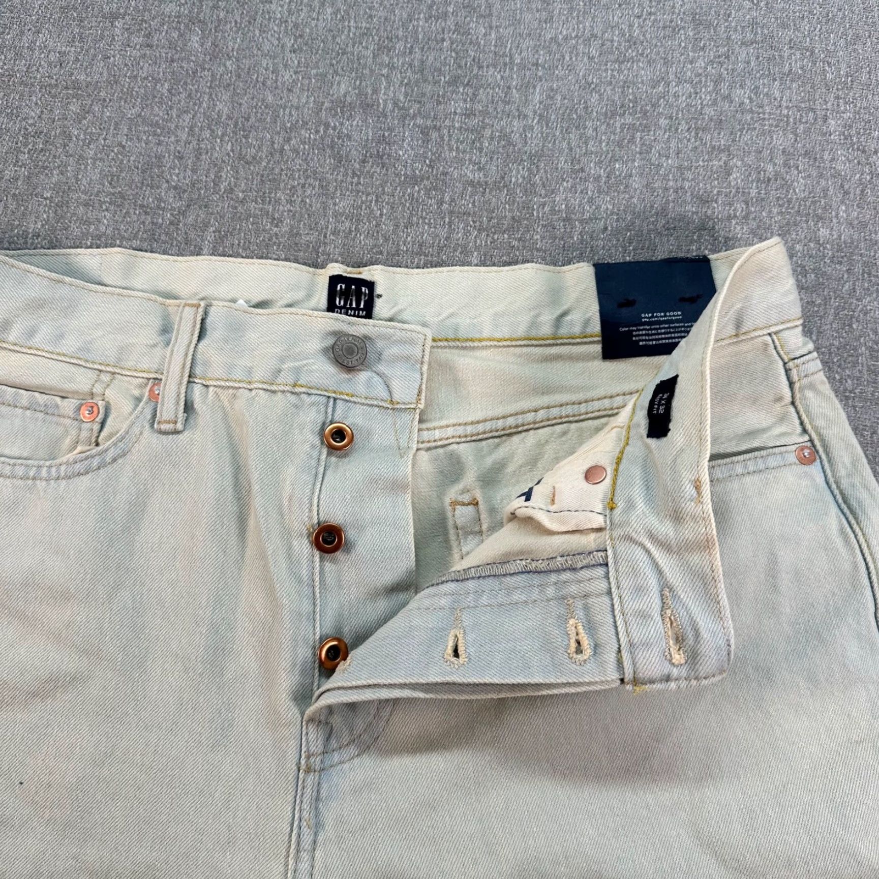 VINTAGE Gap 1969 Jeans Mens 34x30 Regular Fit Cotton Denim