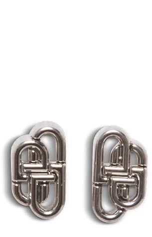 Bottega Veneta Bb Stud Xs Earrings Silver Size ONE SIZE - 1 Thumbnail