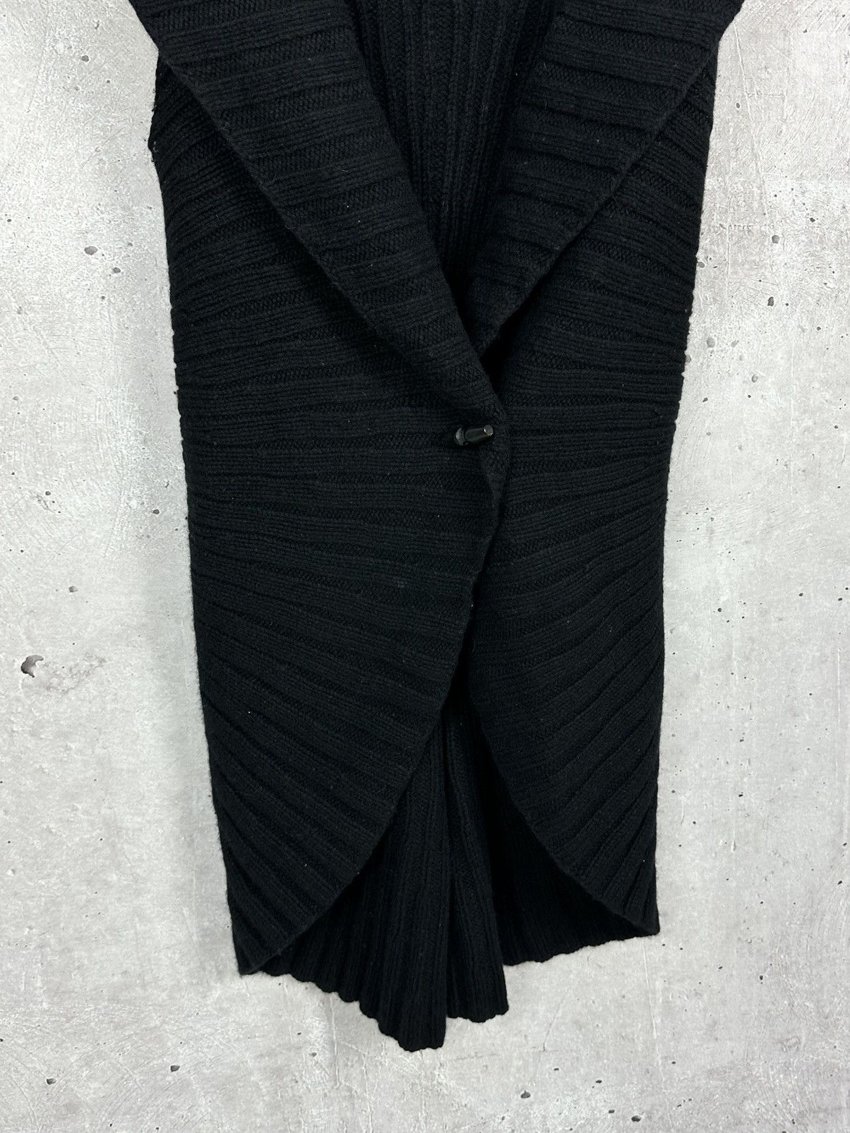 Ralph Lauren Black Label × Vintage Ralph Lauren Black Label Wool Knit Poncho Cardigan Size S / US 4 / IT 40 - 3 Thumbnail