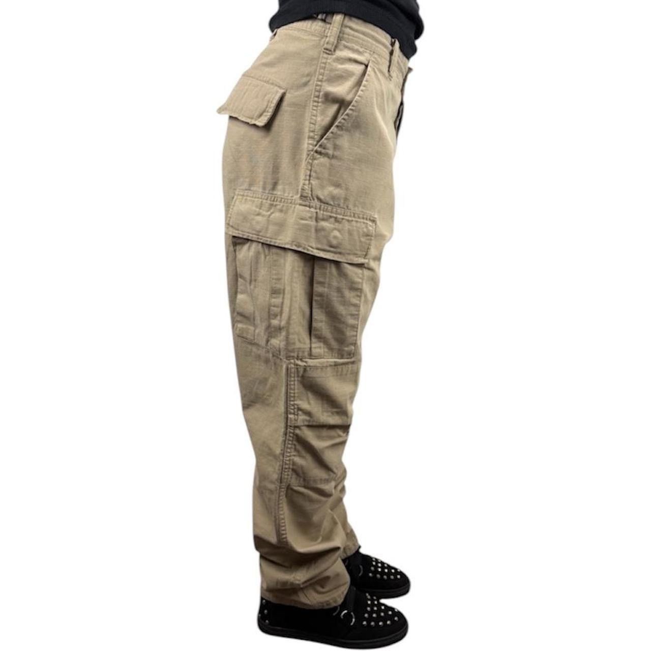 Rothco Vintage 90s Khaki Military Ripstop Cargo Bdu Pants Size US 30 / EU 46 - 2 Thumbnail