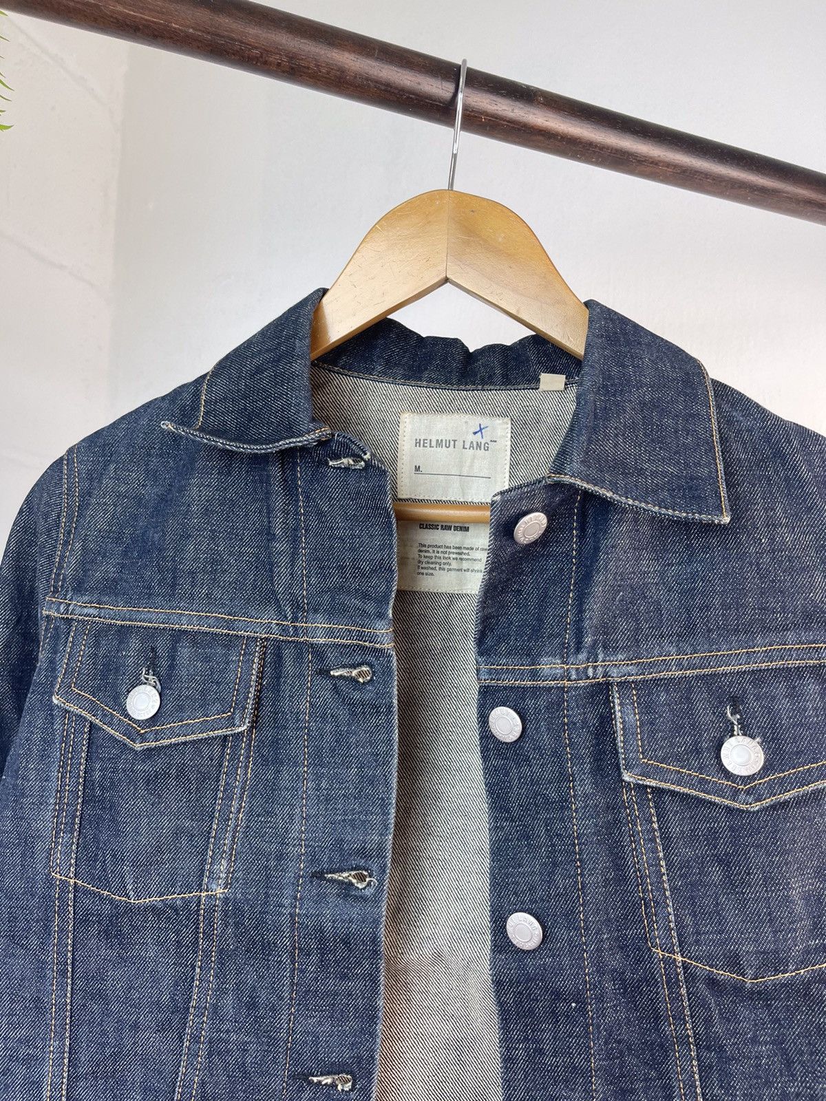 Helmut Lang 90s Helmut Lang Indigo Blue Denim Jacket Size US S / EU 44-46 / 1 - 8 Thumbnail