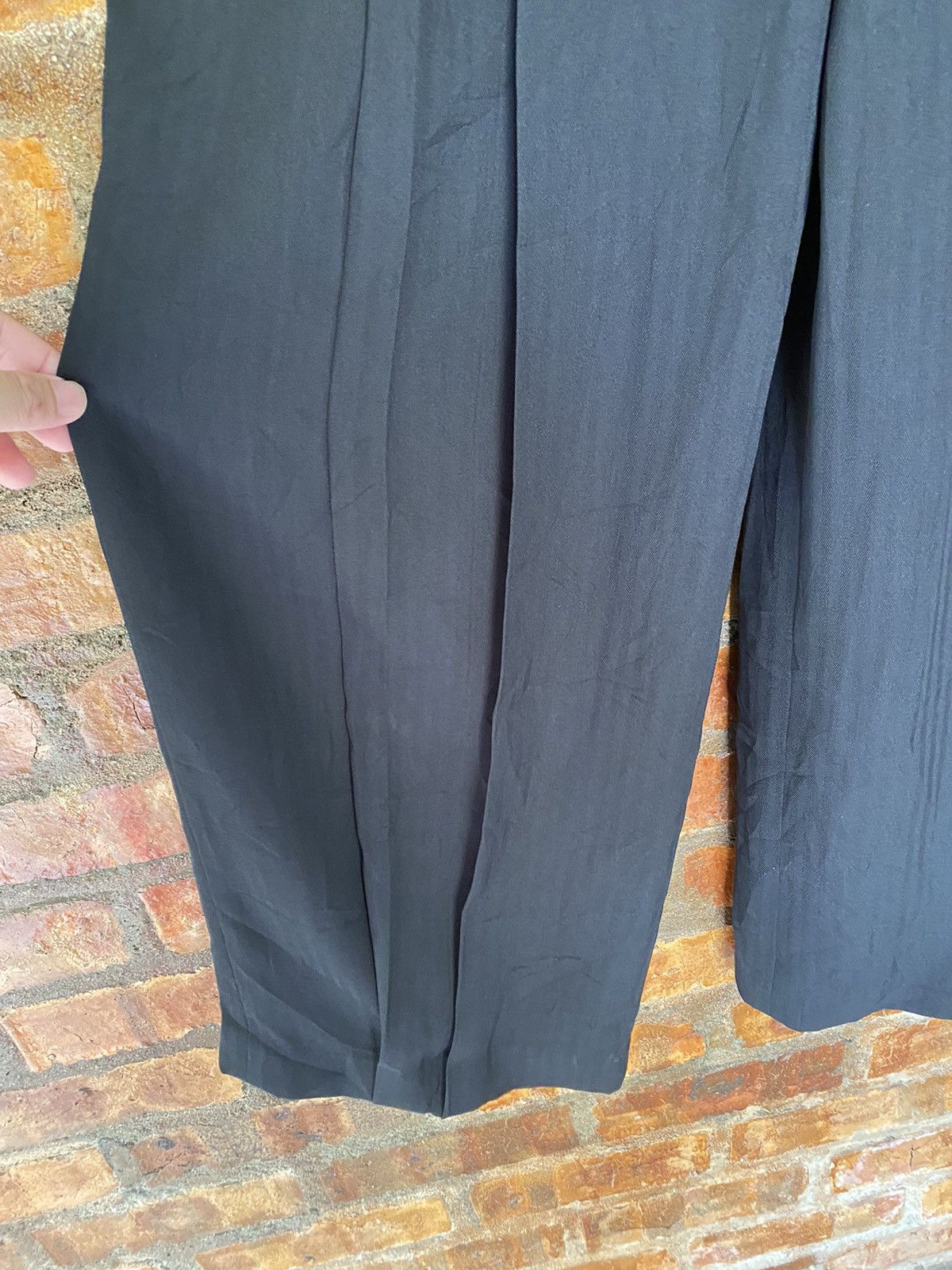 Norma Kamali 1990s Norma Kamali Balloon wide leg wool pants Size 26" / US 2 / IT 38 - 6 Thumbnail