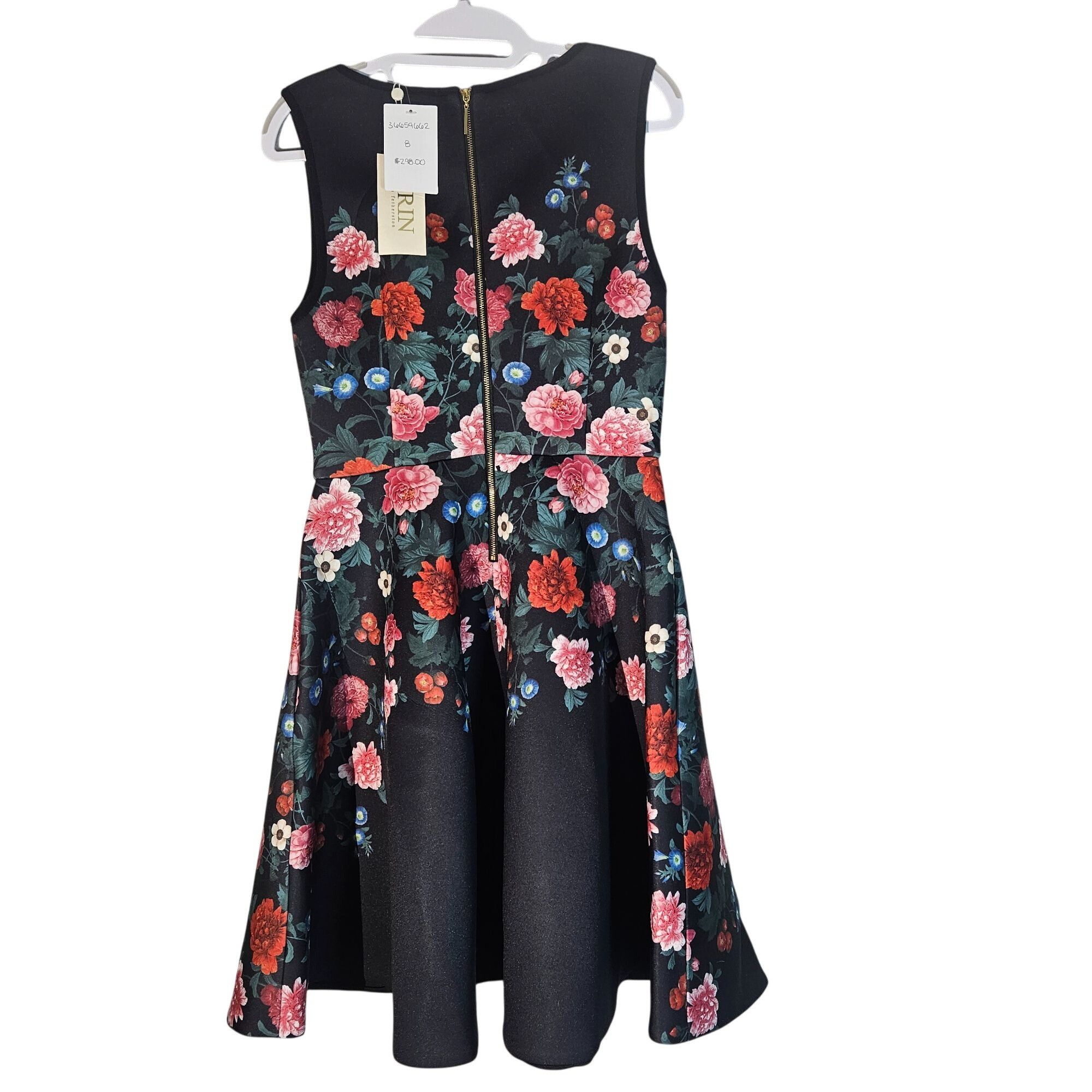 Anthropologie Anthropologie Erin Fetherston Black Floral Dress 8 Elegant P Size M / US 6-8 / IT 42-44 - 4 Thumbnail