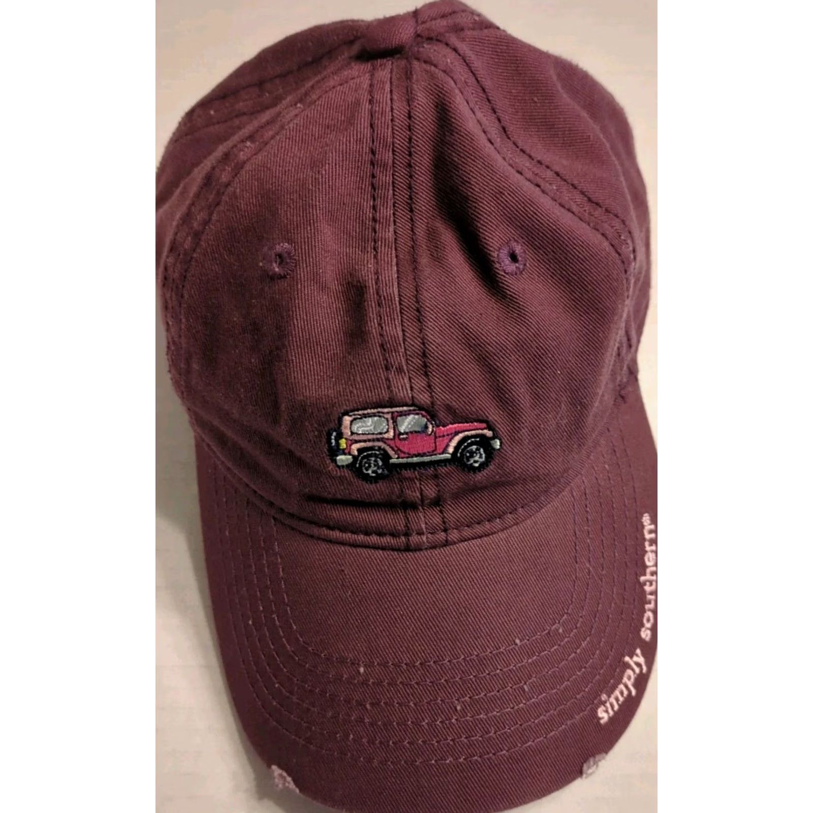 Pinko Simply Southern Pink 4x4 Hat Script Logo Golf Beach Vacation Run Sport Cap Adjustable Baseball Cap Women Womens • Multicolor Cotton Hat Size ONE SIZE - 2 Thumbnail