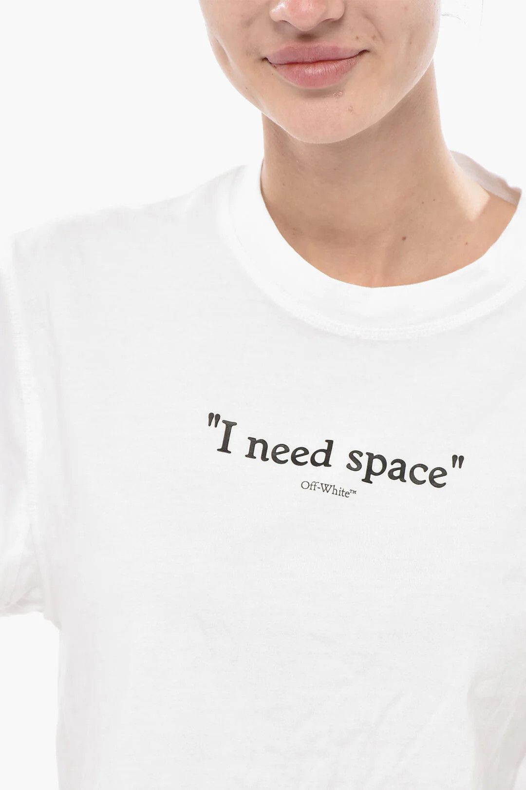 Off-White og1mm0426 Crewneck T-Shirt in White Size XS / US 0-2 / IT 36-38 - 3 Thumbnail