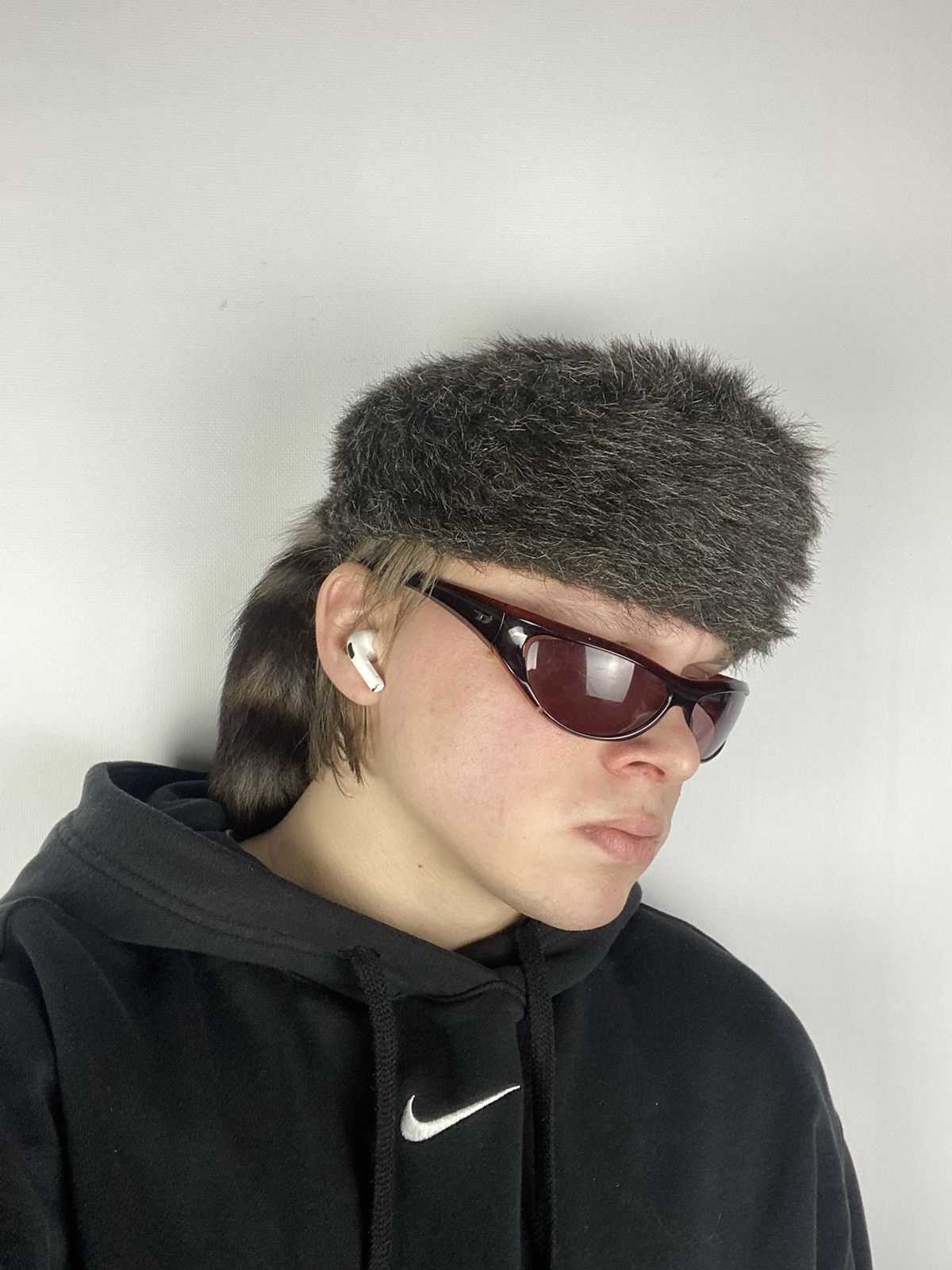 20471120 × Hysteric Glamour VNTG Y2K Japanese Style Boxy Fuzzy Mohair Ushanka Hat A8G Size ONE SIZE - 2 Thumbnail