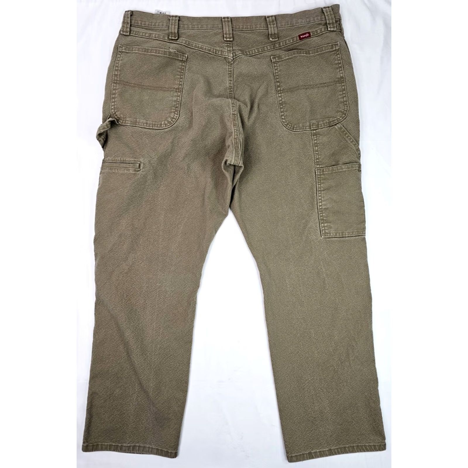 Wrangler Wrangler Five Star Carpenter Jeans Men 40x30 Beige Tan Straight Jeans Men's 40x30 Regular Beige Stars Vintage No Size US 40 / EU 56 - 7 Thumbnail