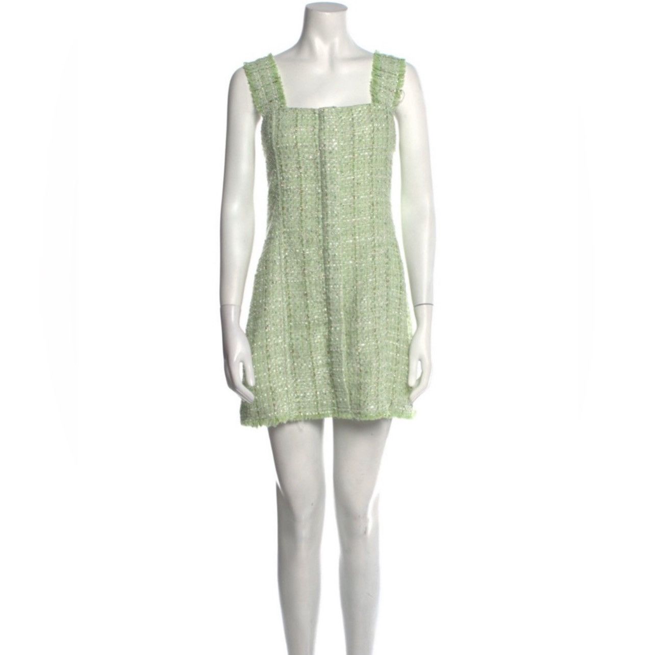House of Harlow House of Harlow 1960 Green Tweed A-Line Mini Dress Size XL / US 12-14 / IT 48-50 - 2 Thumbnail