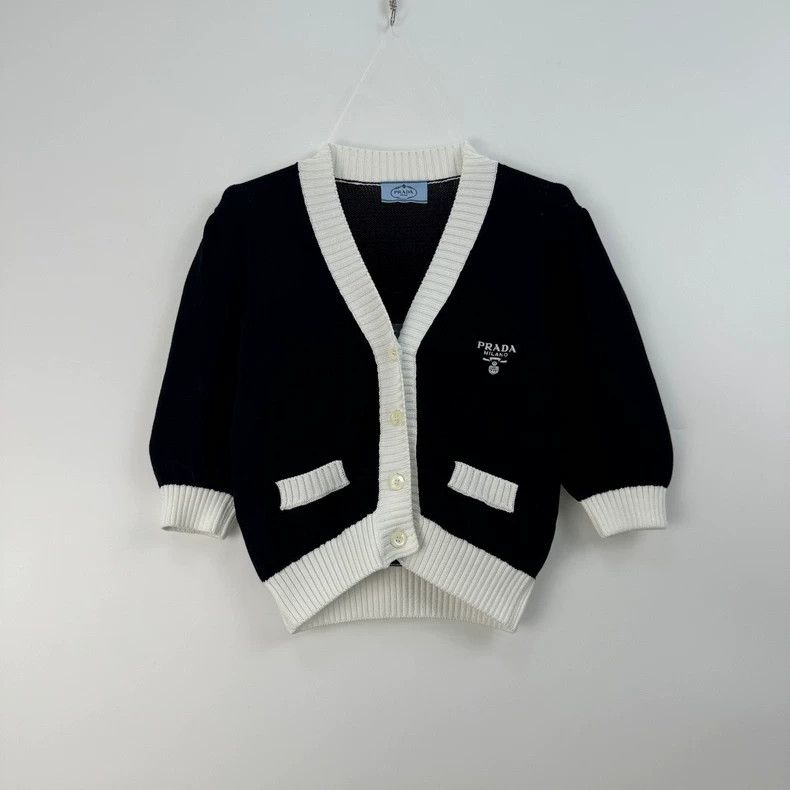 Prada Prada Black classic logo medium-sleeved cardigan jacket 250 Size US XS / EU 42 / 0 - 3 Thumbnail