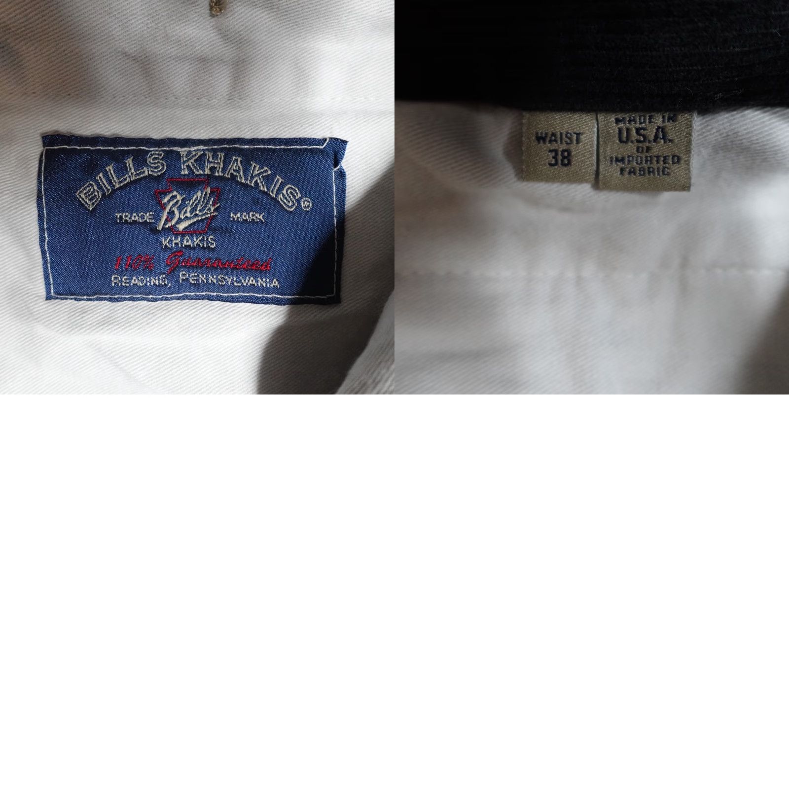Bills Khakis Bills Khakis Pants 38 x 29 Black Solid Cuffed Mens Straight Front Flat Front Casual Khakis Size US 38 / EU 54 - 9 Thumbnail