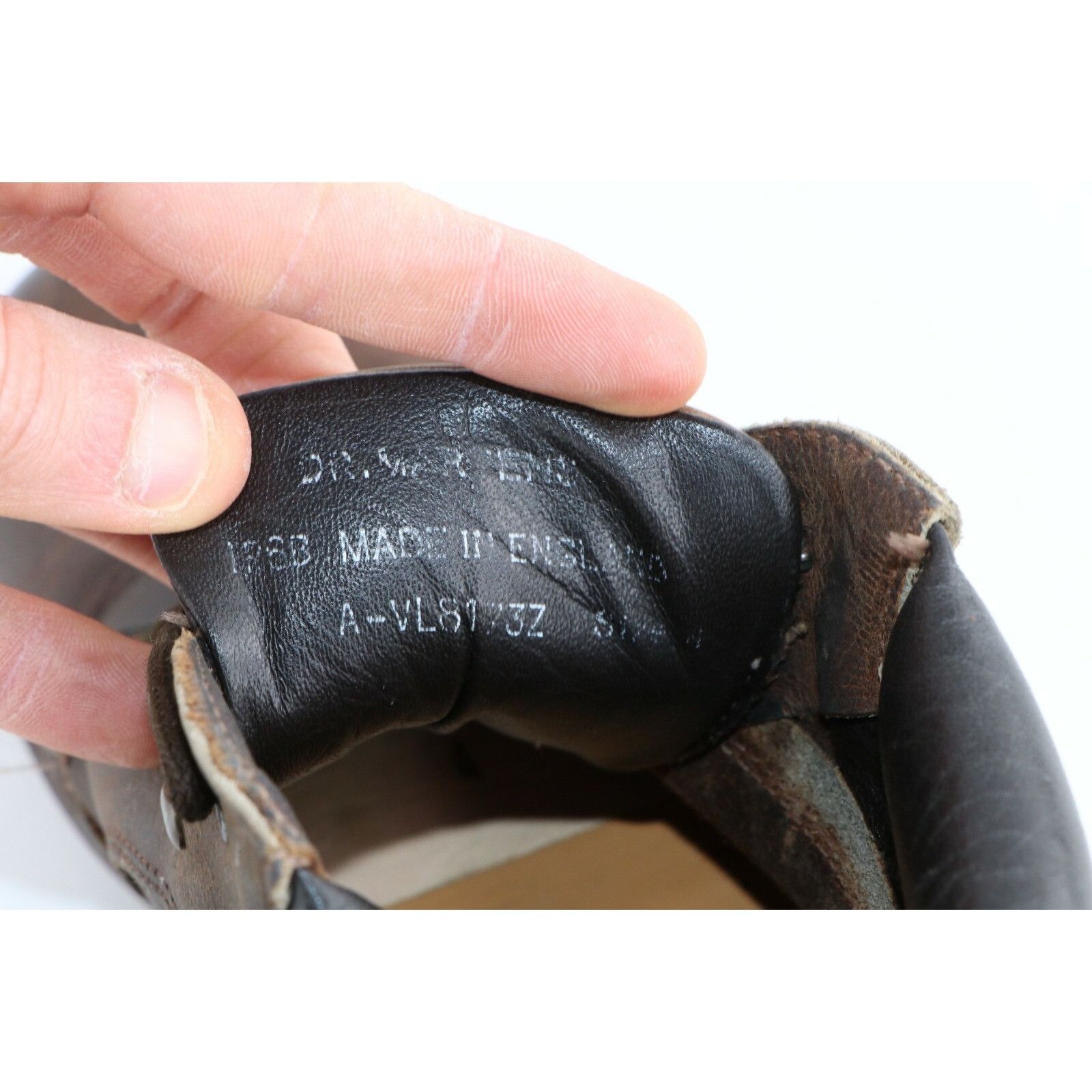 Dr. Martens × Vintage Vintage 90s Dr Martens Goth Chunky Leather Ankle Boots Size US 6 / IT 36 - 9 Thumbnail