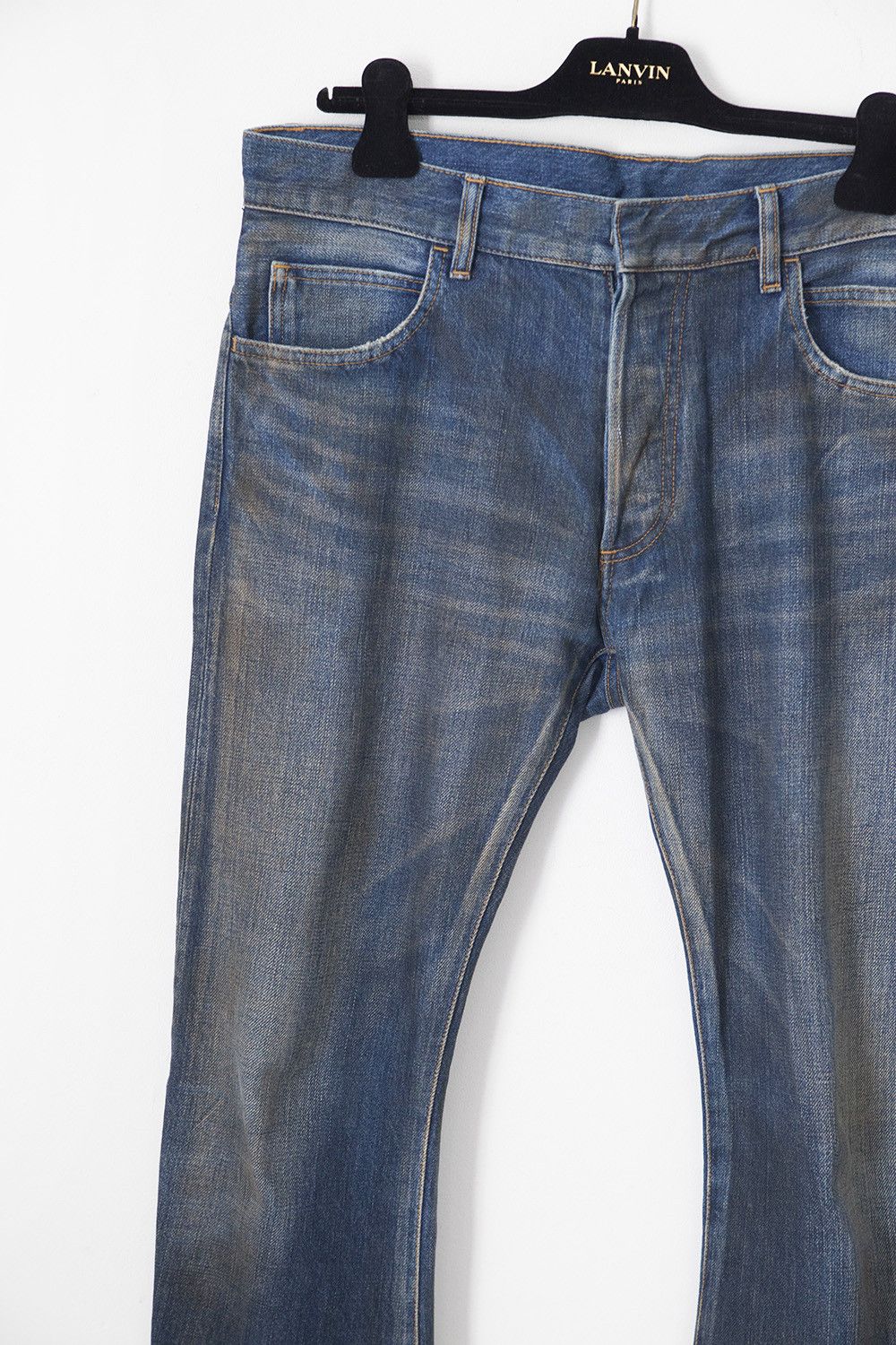 Balmain SS13 J-shape denim jeans Size US 31 - 2 Thumbnail