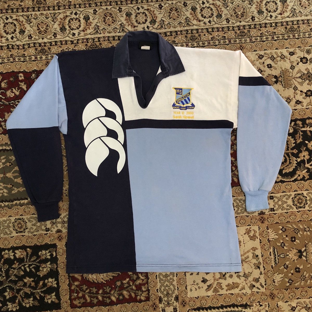 Canterbury of New Zealand Canterburry Polo Rugby Shirt Jersey Rare Size US M / EU 48-50 / 2 - 3 Thumbnail