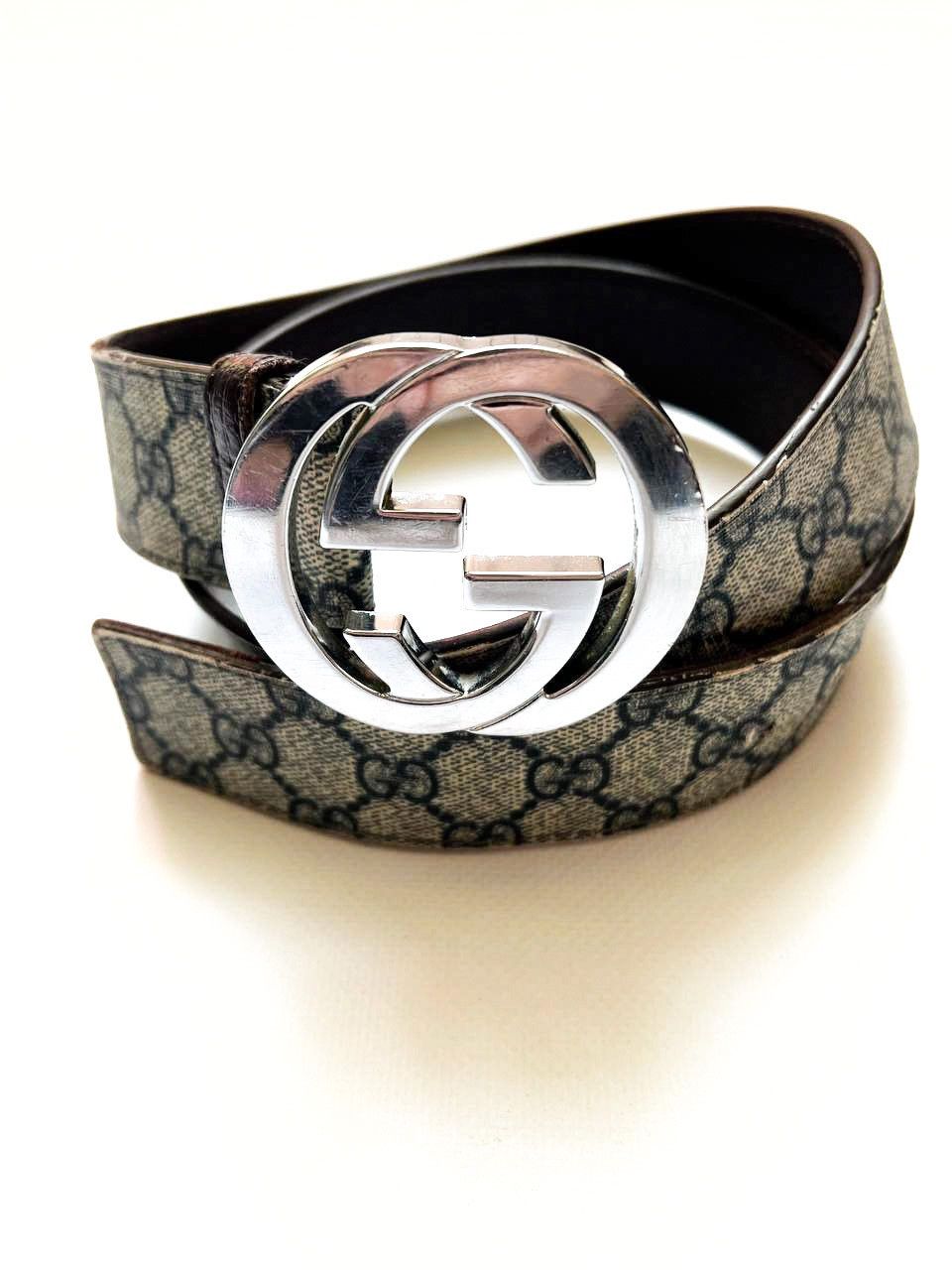 Gucci Vintage Gucci classic monogram belt Size ONE SIZE - 6 Thumbnail
