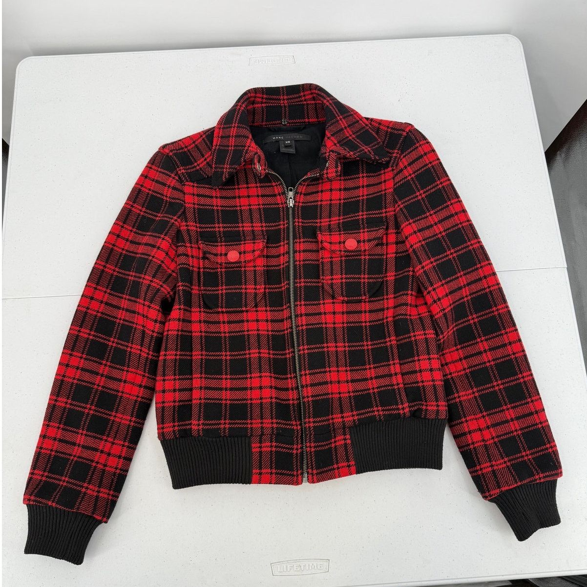 Marc Jacobs Marc Jacobs Wool Jacket Buffalo Plaid Size XS Y2K Vintage Size XS / US 0-2 / IT 36-38 - 6 Thumbnail