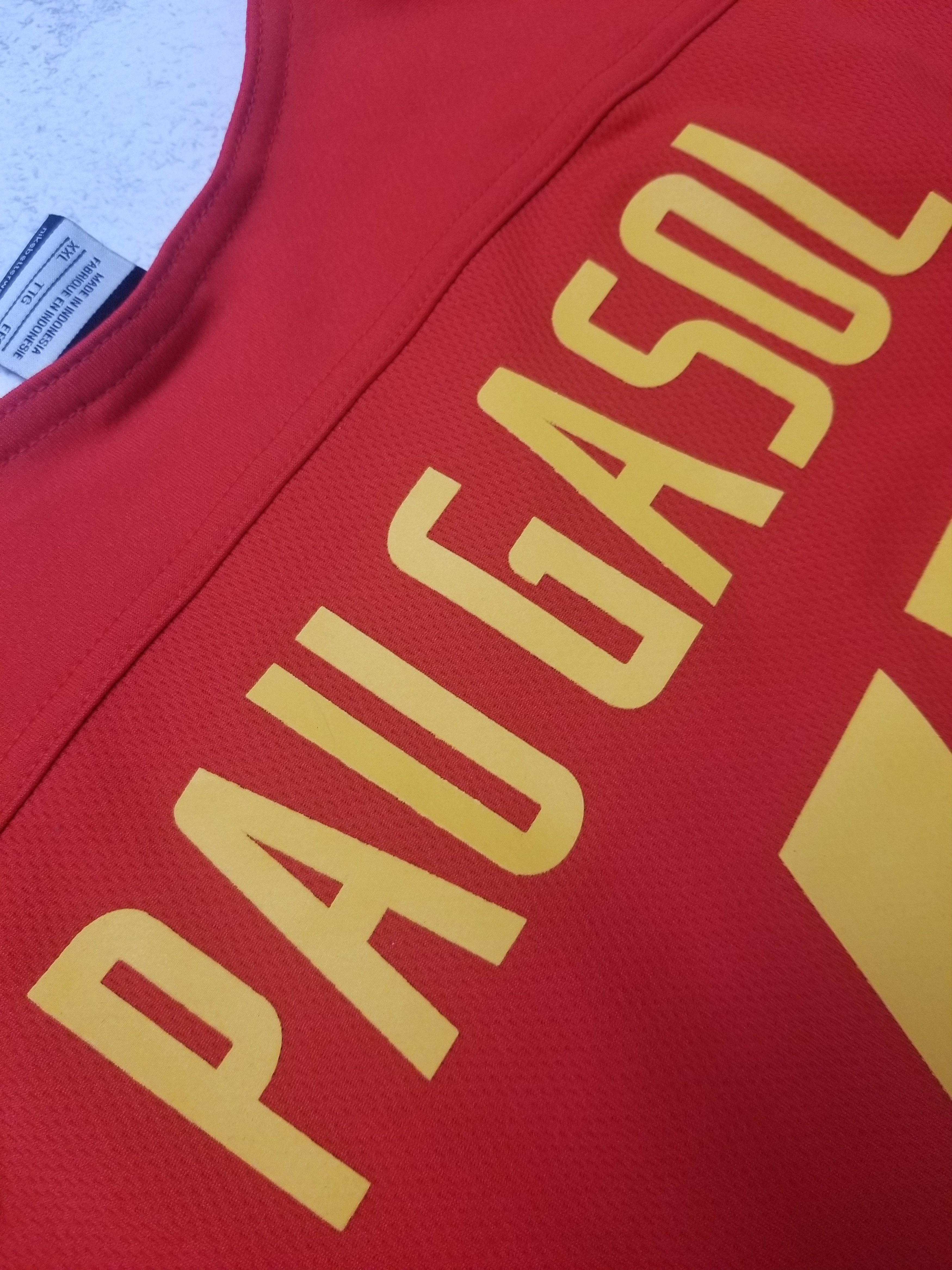 Nike SPAIN ESPANIA #4 PAU GASOL 2014-2015 BASKETBALL SHIRT JERSEY Size US XXL / EU 58 / 5 - 6 Thumbnail